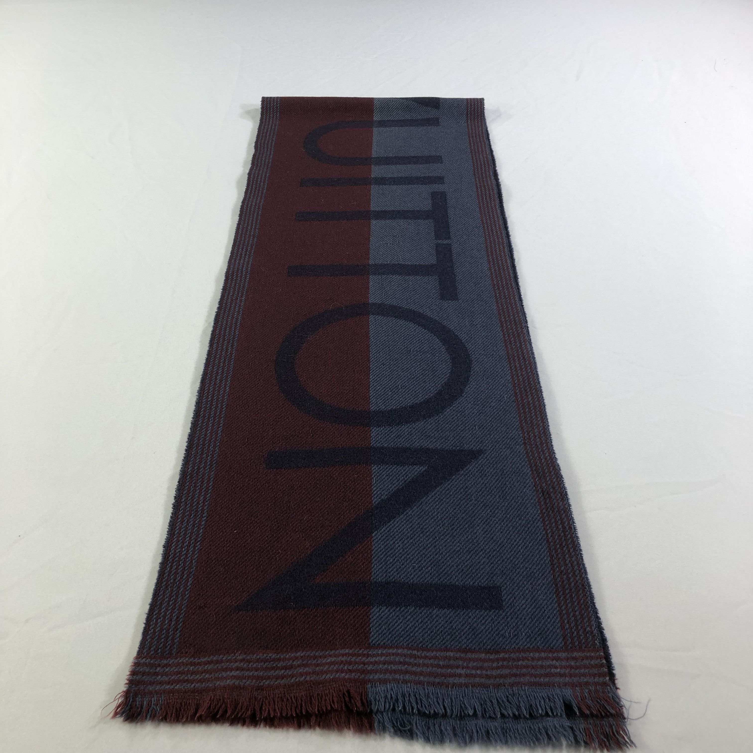 Louis Vuitton Louis Vuitton Merino Spell Out Scarf Muffler V1398 Size ONE SIZE - 5 Thumbnail