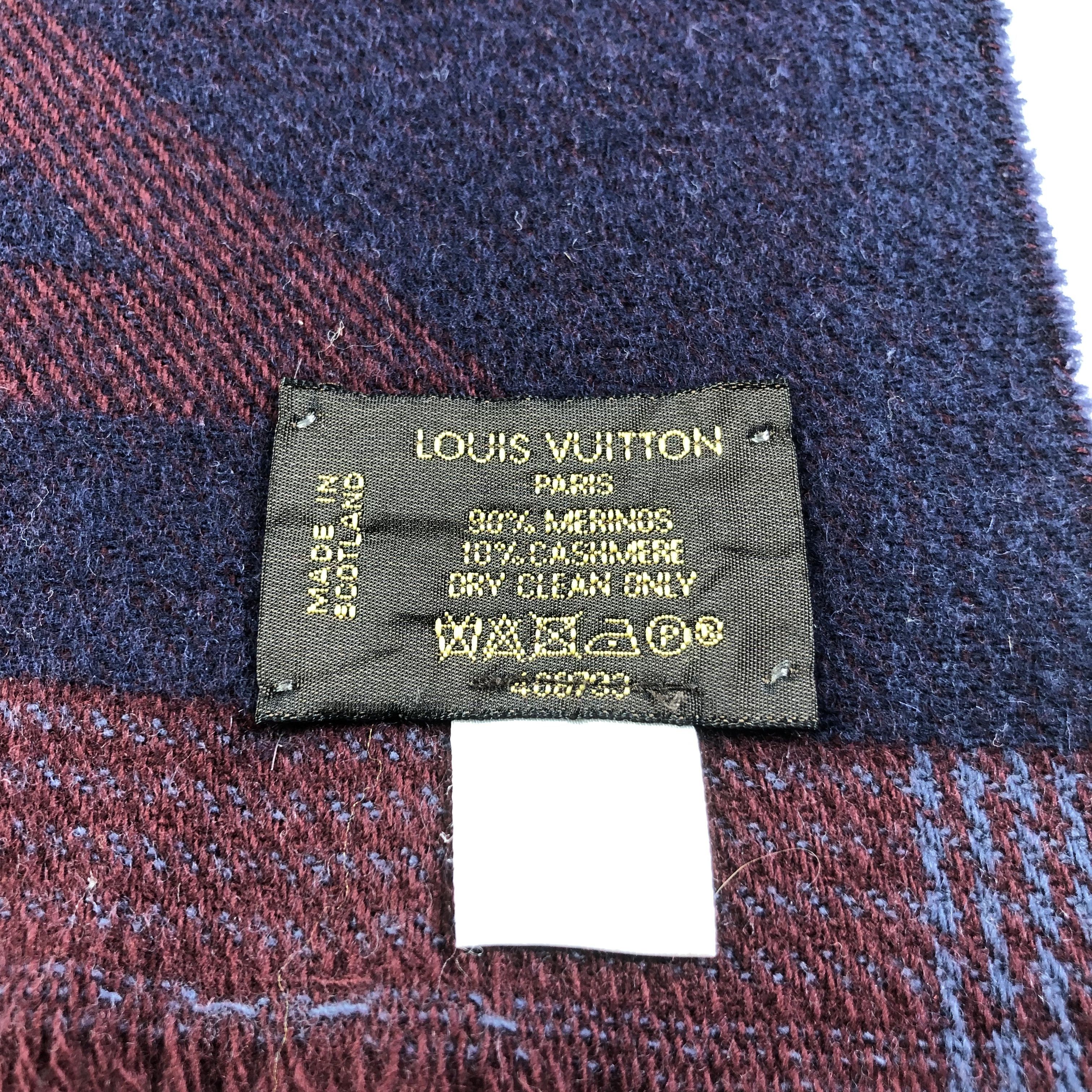 Louis Vuitton Louis Vuitton Merino Spell Out Scarf Muffler V1398 Size ONE SIZE - 6 Thumbnail