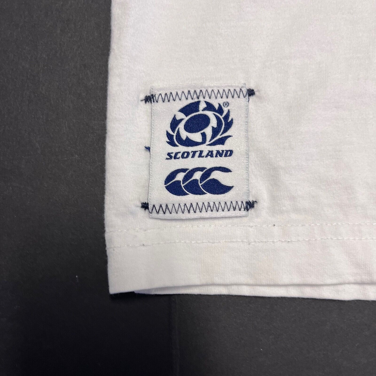 Canterbury of New Zealand Vintage Canterbury T Shirt Mens XL Scotland Rugby White Size US XL / EU 56 / 4 - 10 Thumbnail