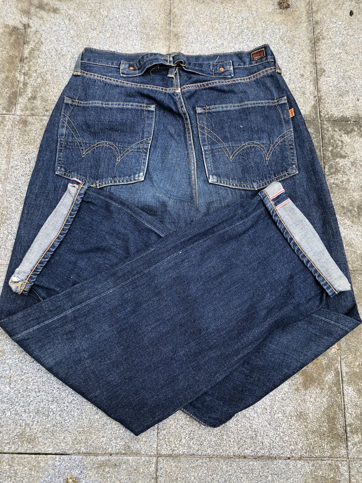 Edwin × Vintage Edwin orange Tab selvedge denim Size US 32 / EU 48 - 7 Thumbnail