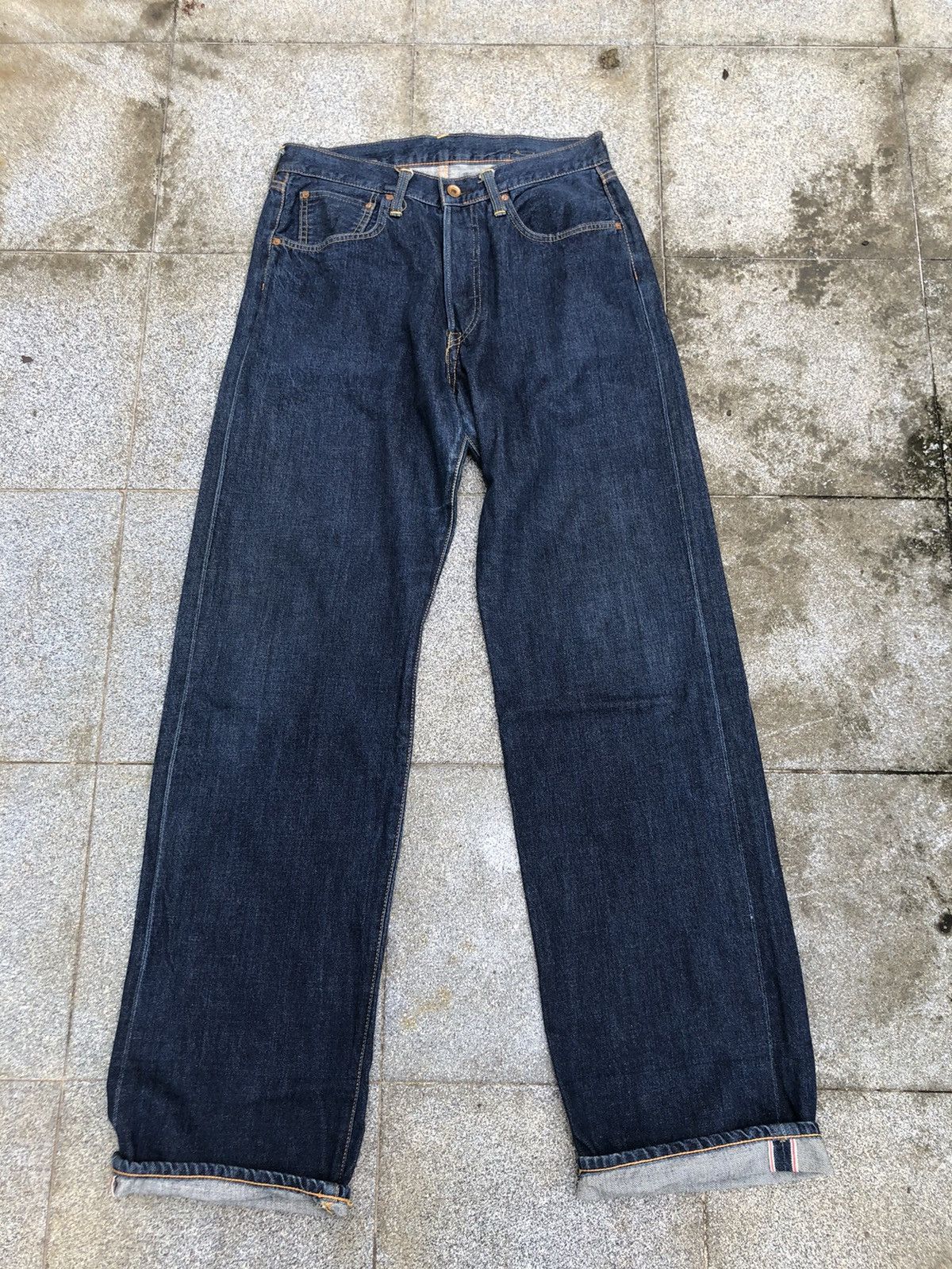 Edwin × Vintage Edwin orange Tab selvedge denim Size US 32 / EU 48 - 6 Thumbnail