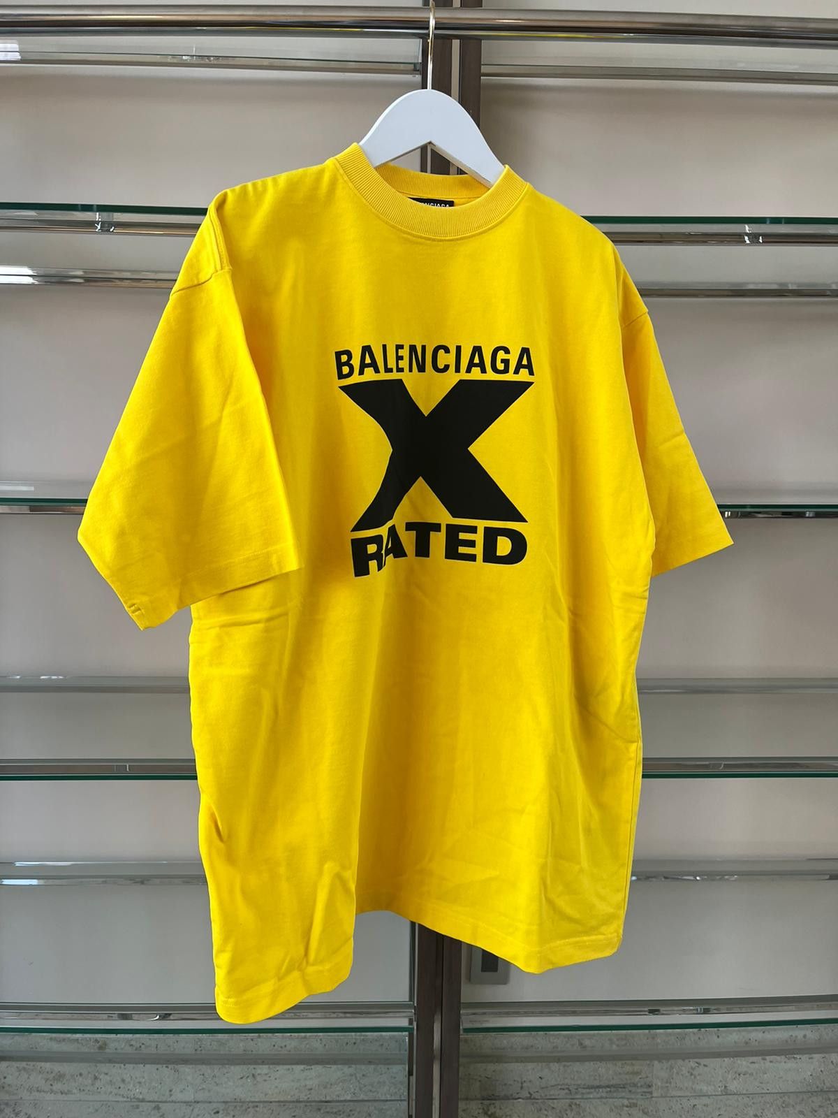 Balenciaga X Rated T-Shirt, SS in Yellow | Grailed