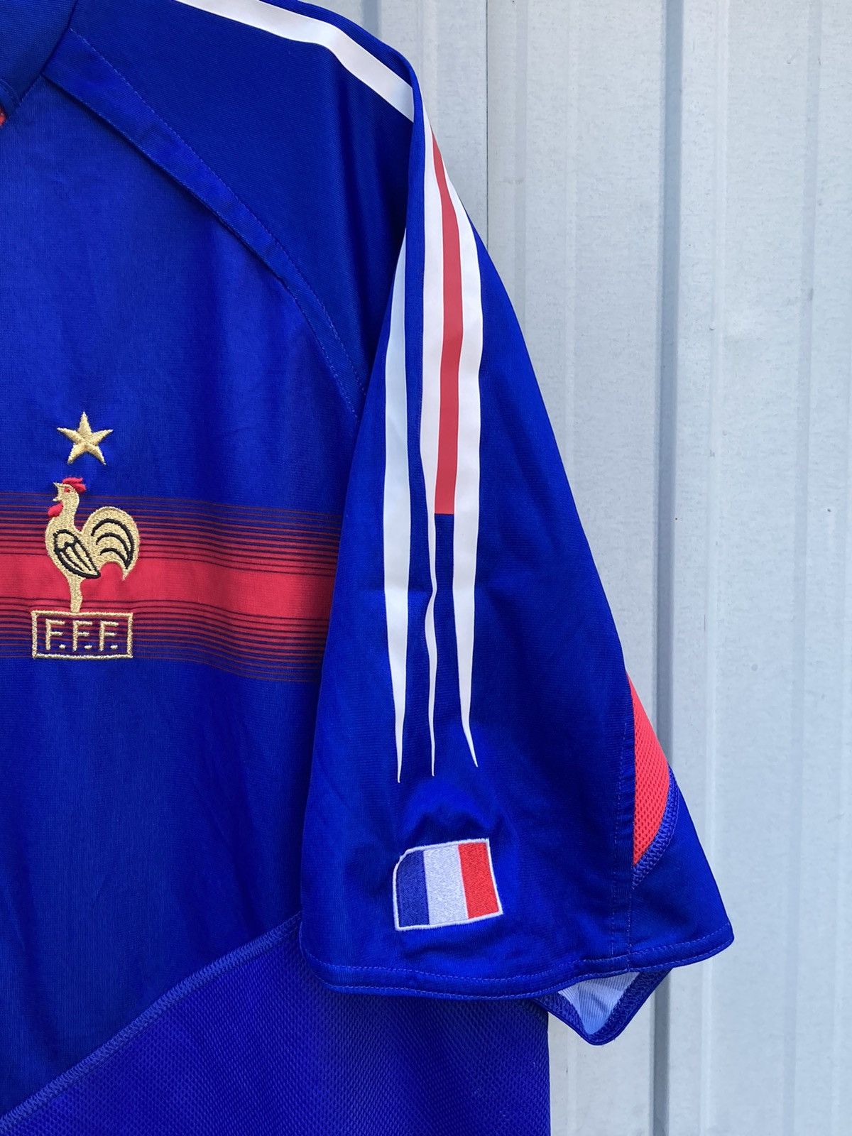 Adidas 2003 Vintage Adidas France Zidan home jersey Size US L / EU 52-54 / 3 - 5 Thumbnail