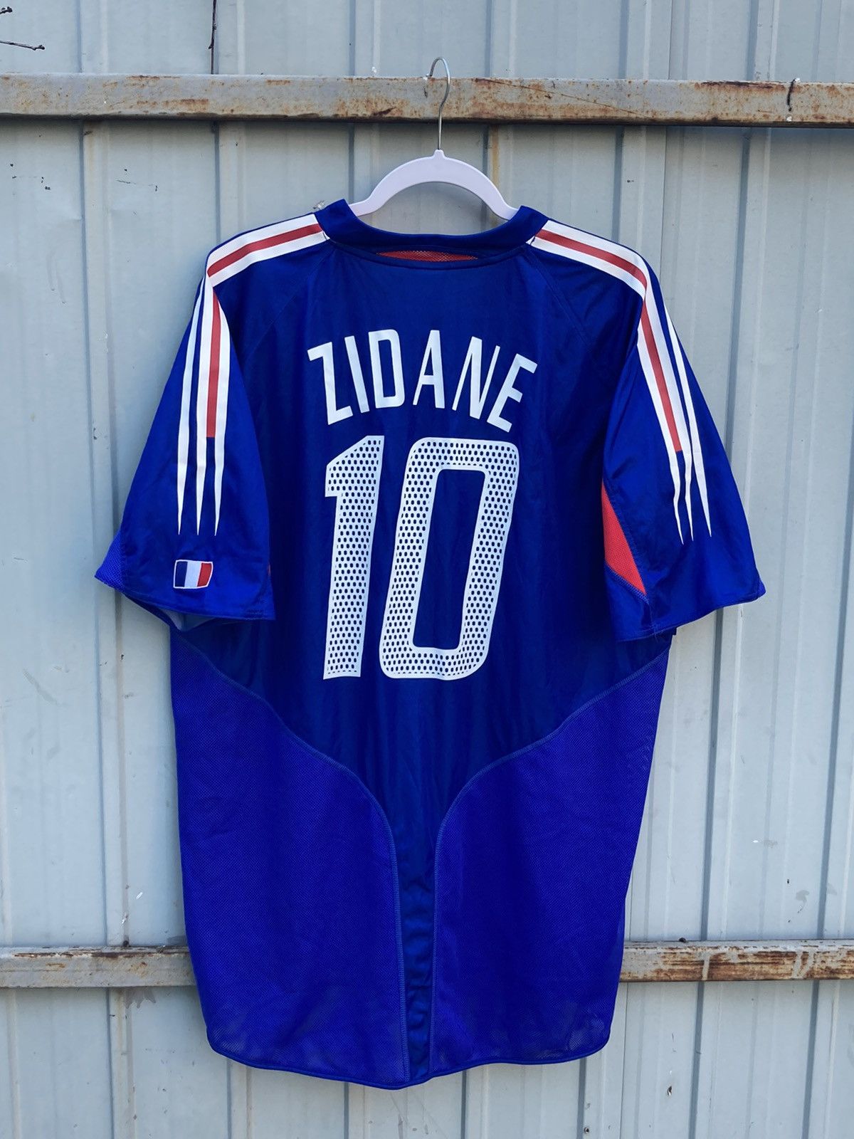 Adidas 2003 Vintage Adidas France Zidan home jersey Size US L / EU 52-54 / 3 - 1 Thumbnail