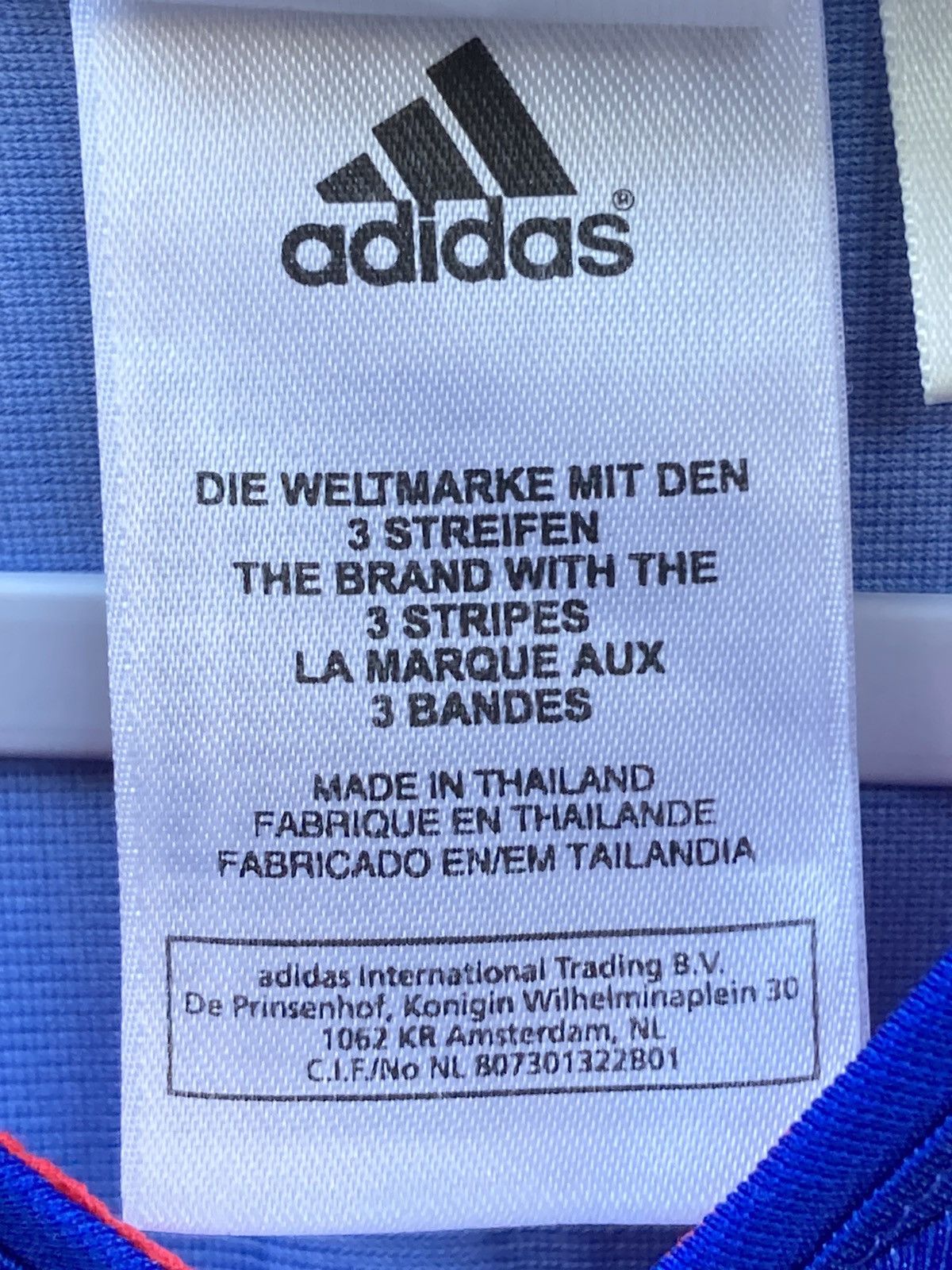 Adidas 2003 Vintage Adidas France Zidan home jersey Size US L / EU 52-54 / 3 - 12 Thumbnail
