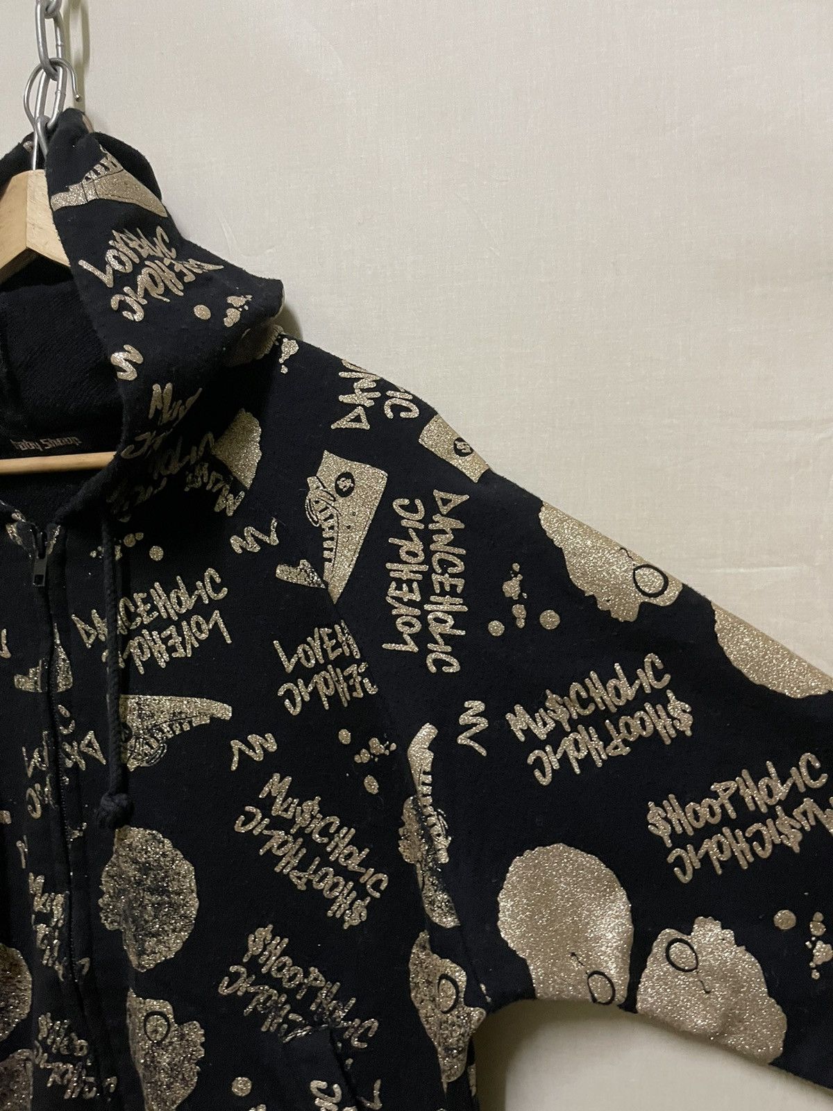 Japanese Brand × Other Baby Shoop Full Print Gold Zipper Hoodie Size US S / EU 44-46 / 1 - 5 Thumbnail
