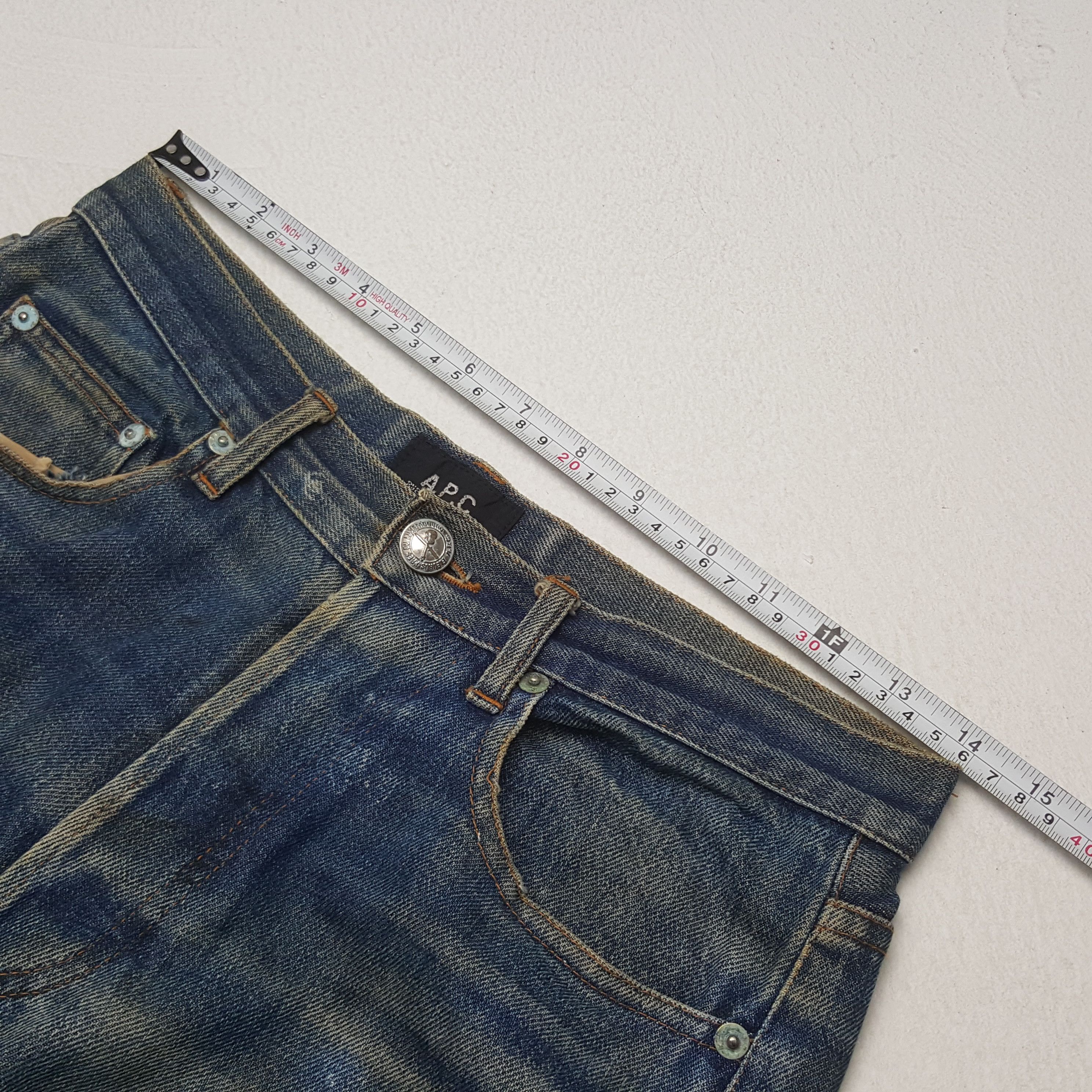 A.P.C. × Japanese Brand × Vintage Vintage A.P.C. Japanese Brand Washed Syle Denim Jeans Size US 28 / EU 44 - 7 Thumbnail