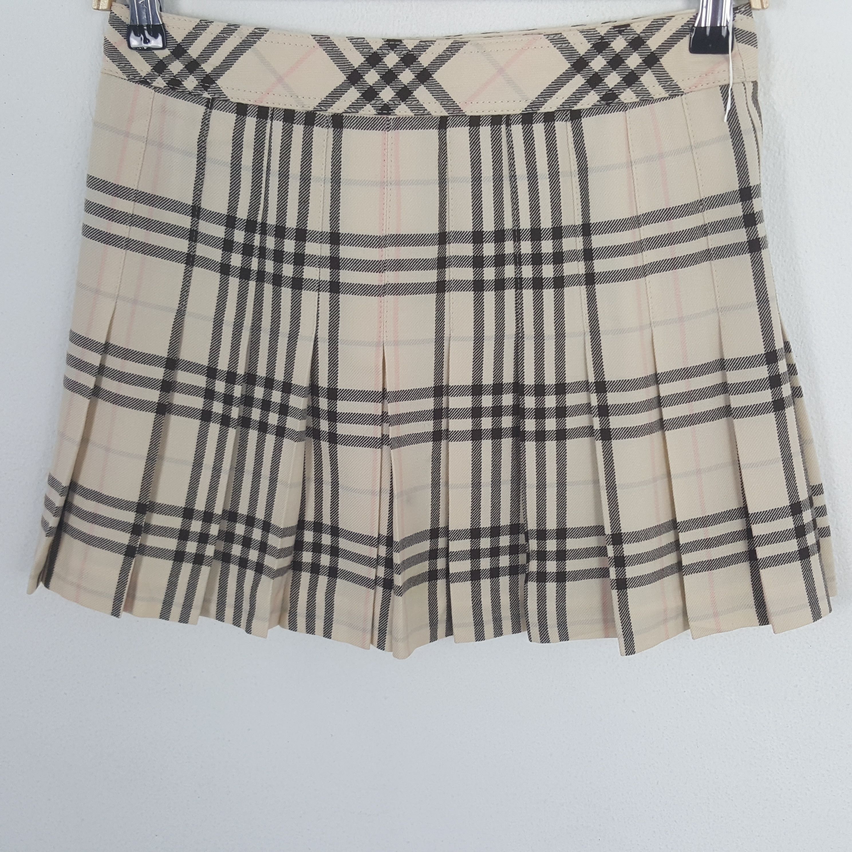 Burberry × Vintage Vintage Burberry Blue Label London Nova Check Skirt Size 26" / US 2 / IT 38 - 5 Thumbnail