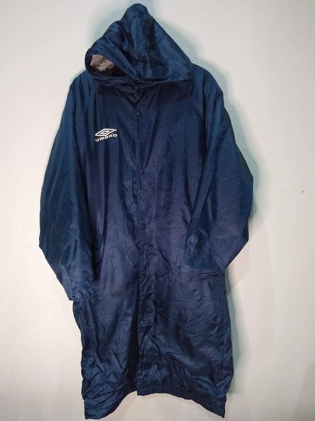 Umbro Vtg Umbro Big Logo Hooded Long Jackets Size US L / EU 52-54 / 3 - 6 Thumbnail