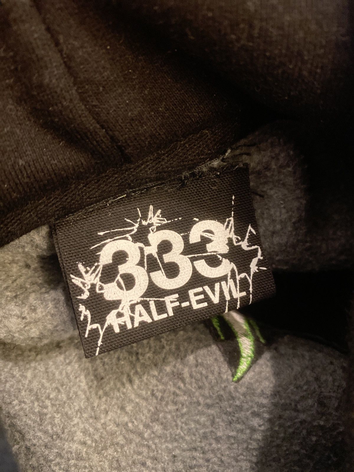 Half Evil Black and Green Half Evil Flame Hoodie Size US M / EU 48-50 / 2 - 4 Thumbnail