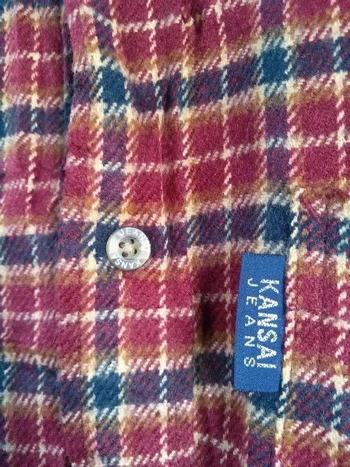 Flannel 💥Rare💥 VINTAGE 90s KANSAI YAMAMOTO FLANNEL Size US M / EU 48-50 / 2 - 5 Thumbnail