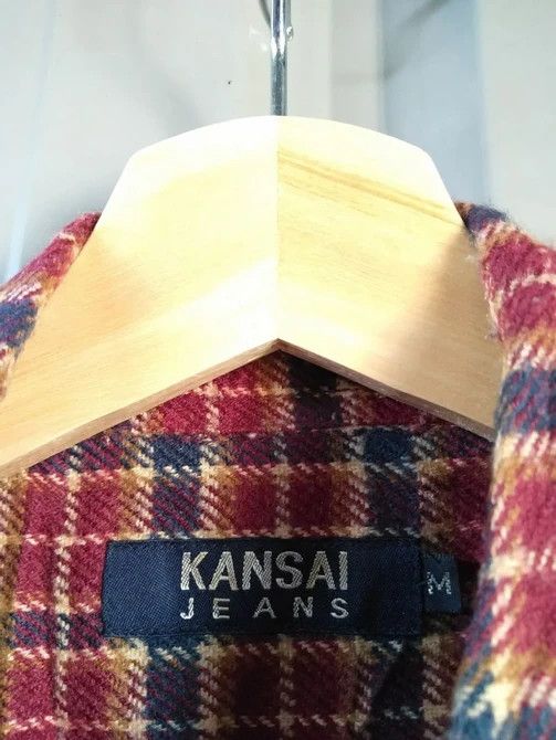 Flannel 💥Rare💥 VINTAGE 90s KANSAI YAMAMOTO FLANNEL Size US M / EU 48-50 / 2 - 4 Thumbnail