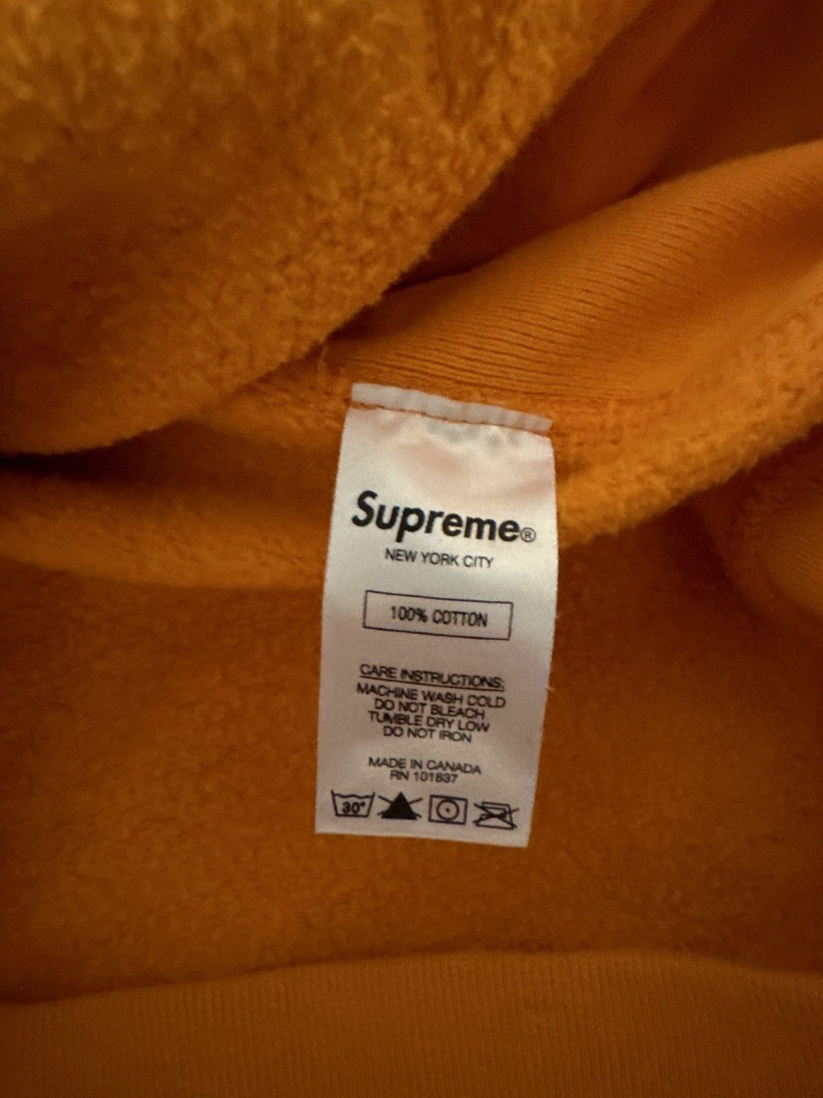 Supreme Supreme Sleeve Arc Logo Hoodie Orange Size US M / EU 48-50 / 2 - 3 Thumbnail