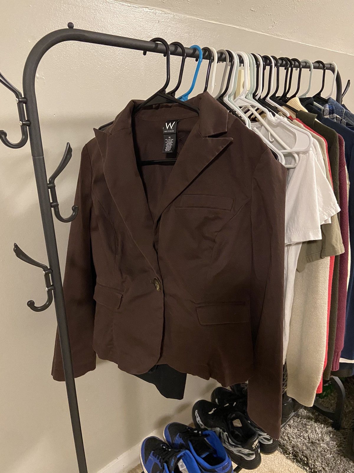 Vintage Brown Cropped Blazer Size XL / US 12-14 / IT 48-50 - 1 Preview