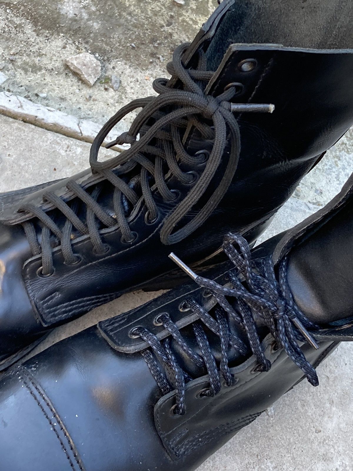 Undercover × Vintage Vintage Undercover black leather England boots shoes Size US 13 / EU 46 - 7 Thumbnail