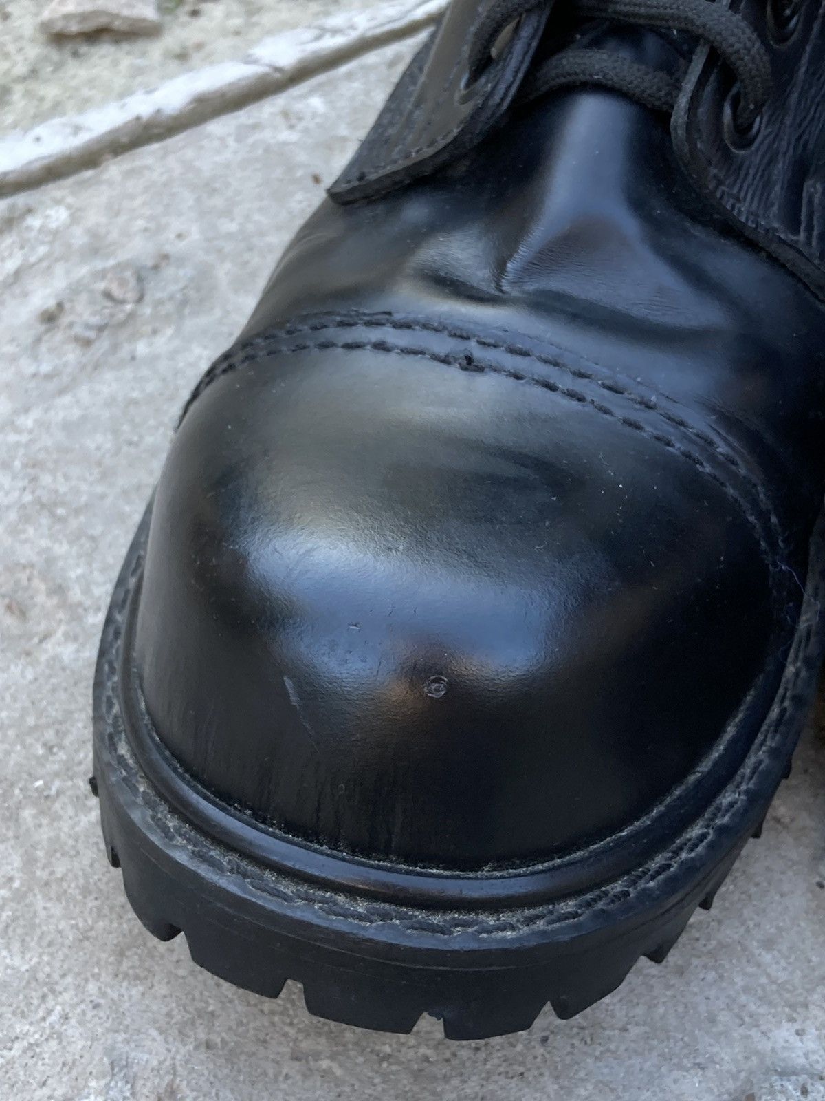 Undercover × Vintage Vintage Undercover black leather England boots shoes Size US 13 / EU 46 - 5 Thumbnail