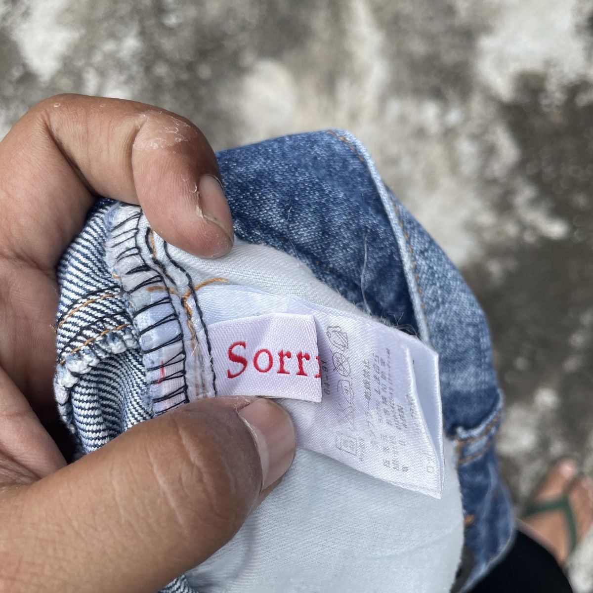 Japanese Brand Vintage Unbranded Rare Design Distressed Denim Jeans Size 32" / US 10 / IT 46 - 5 Thumbnail