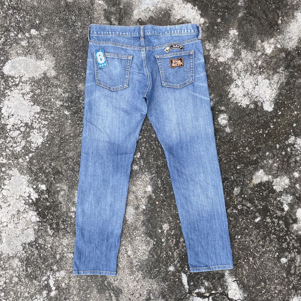 Japanese Brand Vintage Unbranded Rare Design Distressed Denim Jeans Size 32" / US 10 / IT 46 - 7 Thumbnail