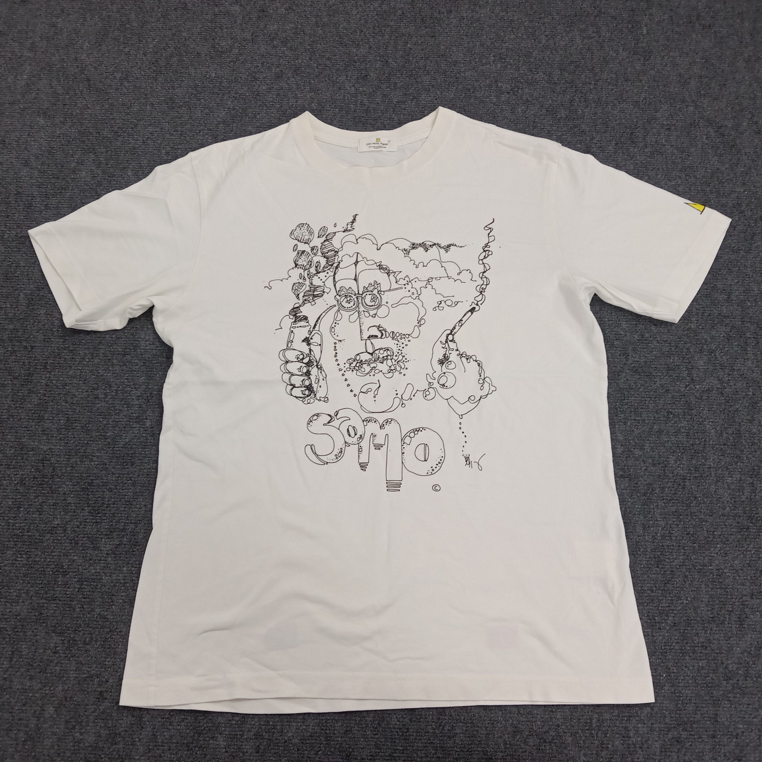 Japanese Brand × Jean-Michel Basquiat × Vintage BASQUIAT SAMO Jean Michel BASQUIAT Tshirt Size US L / EU 52-54 / 3 - 1 Thumbnail