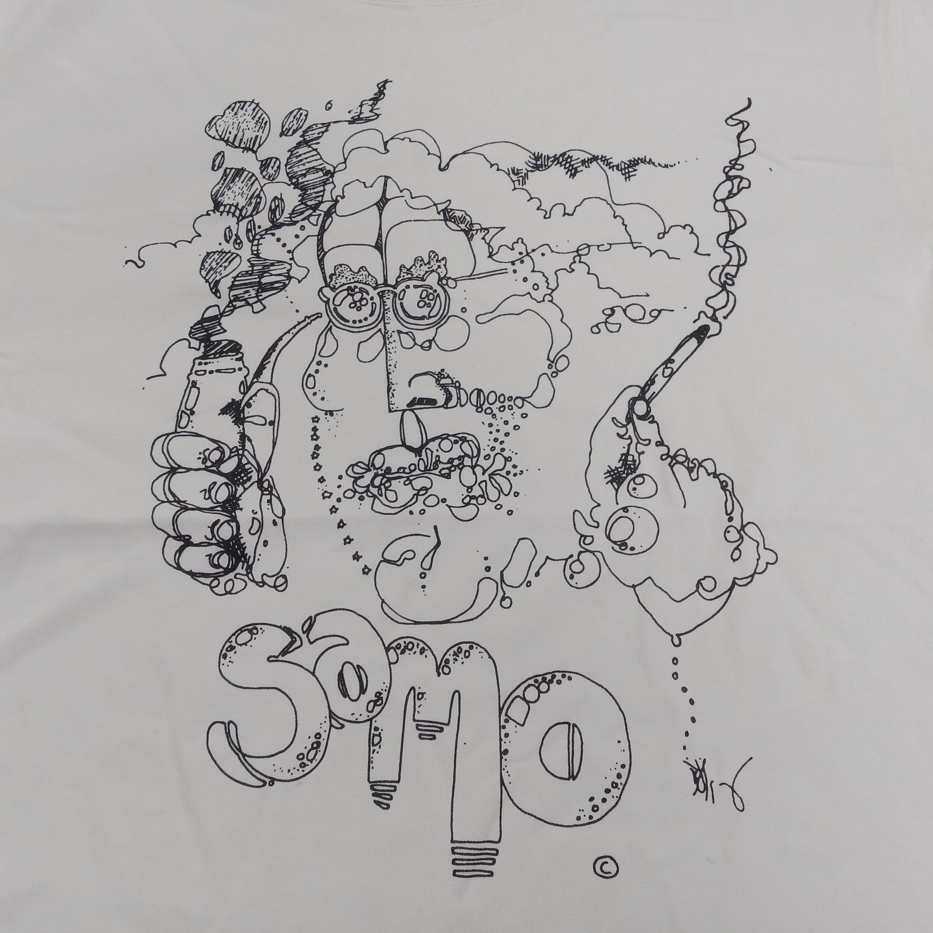 Japanese Brand × Jean-Michel Basquiat × Vintage BASQUIAT SAMO Jean Michel BASQUIAT Tshirt Size US L / EU 52-54 / 3 - 3 Thumbnail