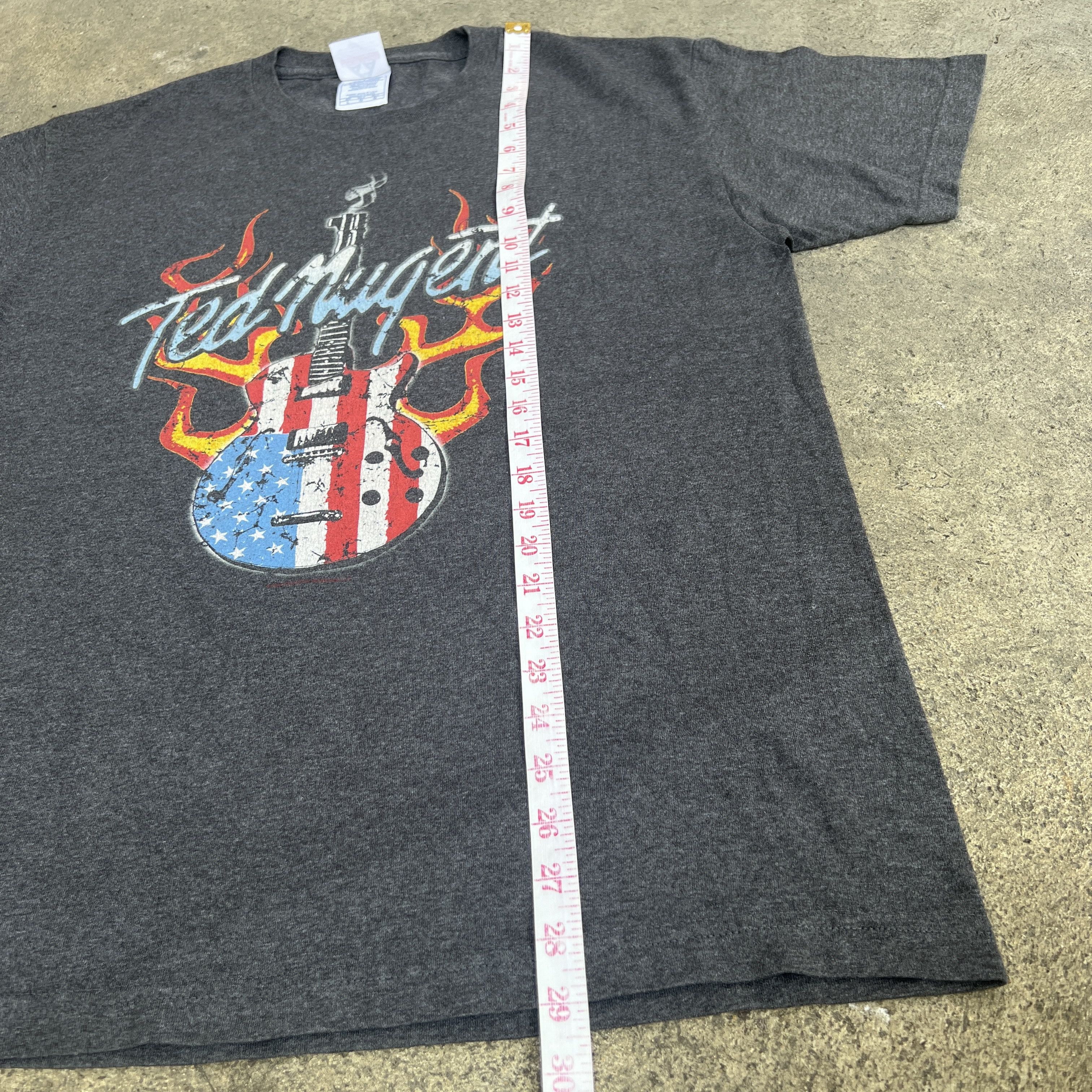 Band Tees Vintage Y2K Ted Nugent Flaming Guitar Promo Tee XL Size US L / EU 52-54 / 3 - 7 Thumbnail