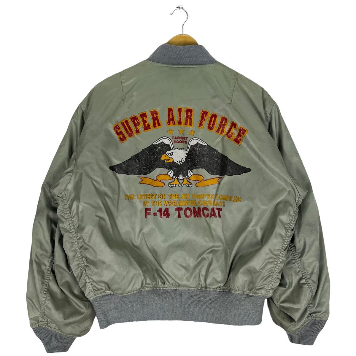 Vintage MA 1 flyer tomcat bomber varsity jacket