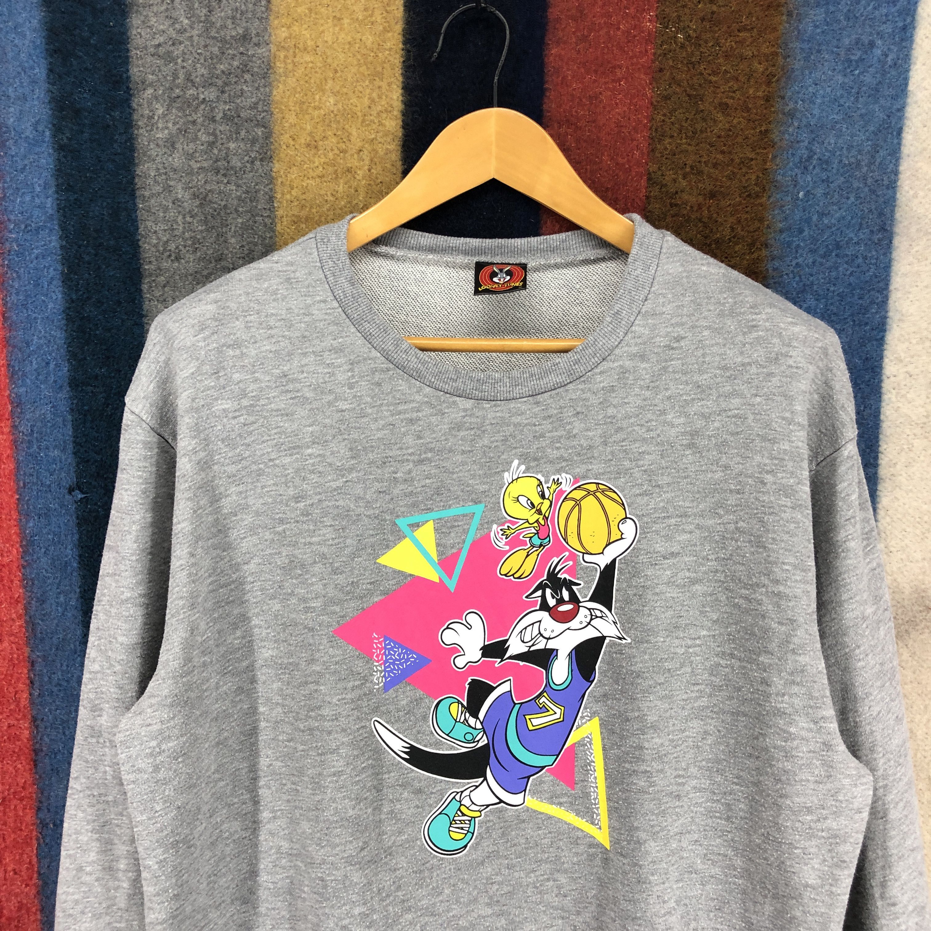 Cartoon Network LOONEY TUNES Tweety And Sylvester Sweatshirt #0275/L Size US L / EU 52-54 / 3 - 2 Thumbnail