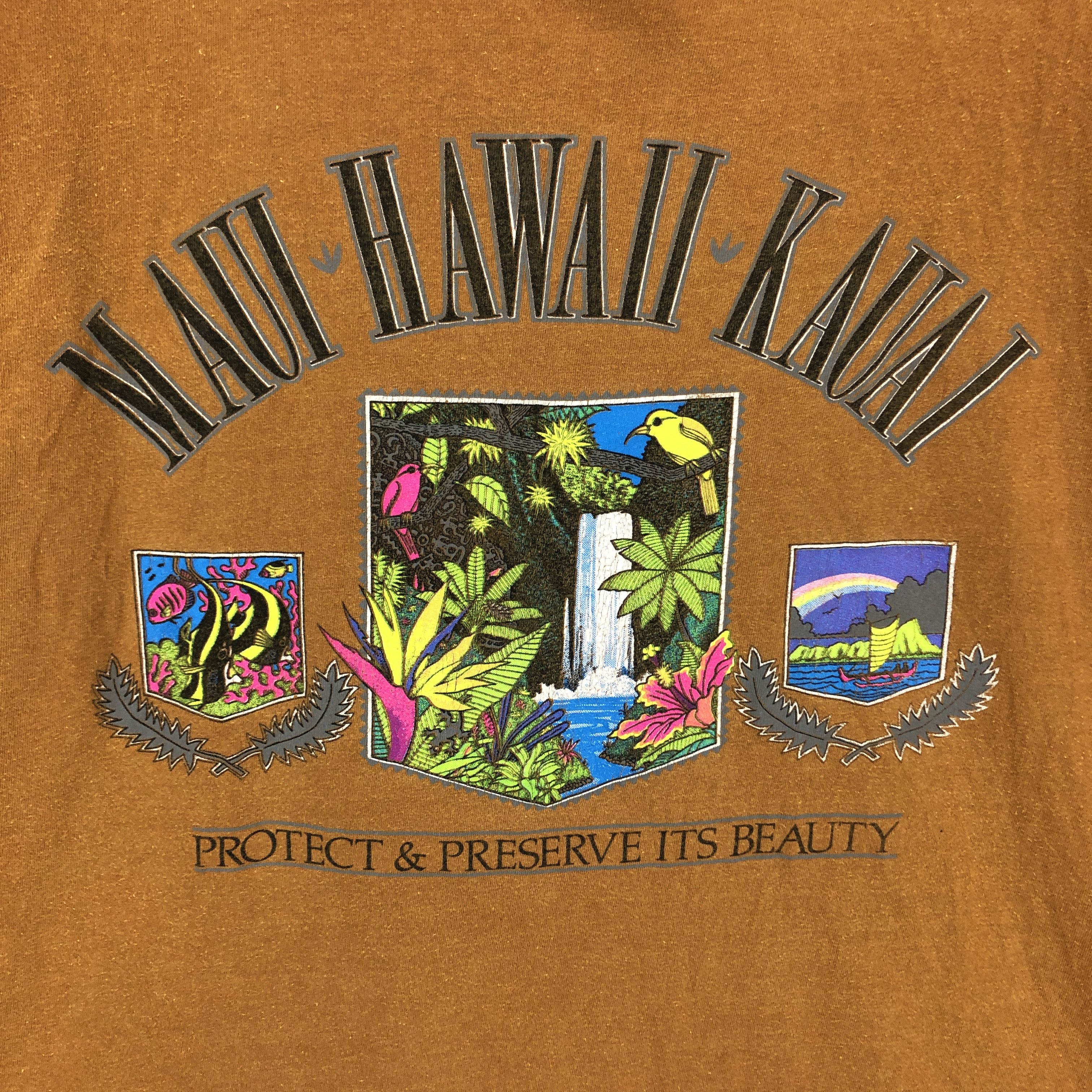 Other MAUI HAWAII KAUAI Crew Neck T Shirt #1611-60 Size US L / EU 52-54 / 3 - 2 Thumbnail