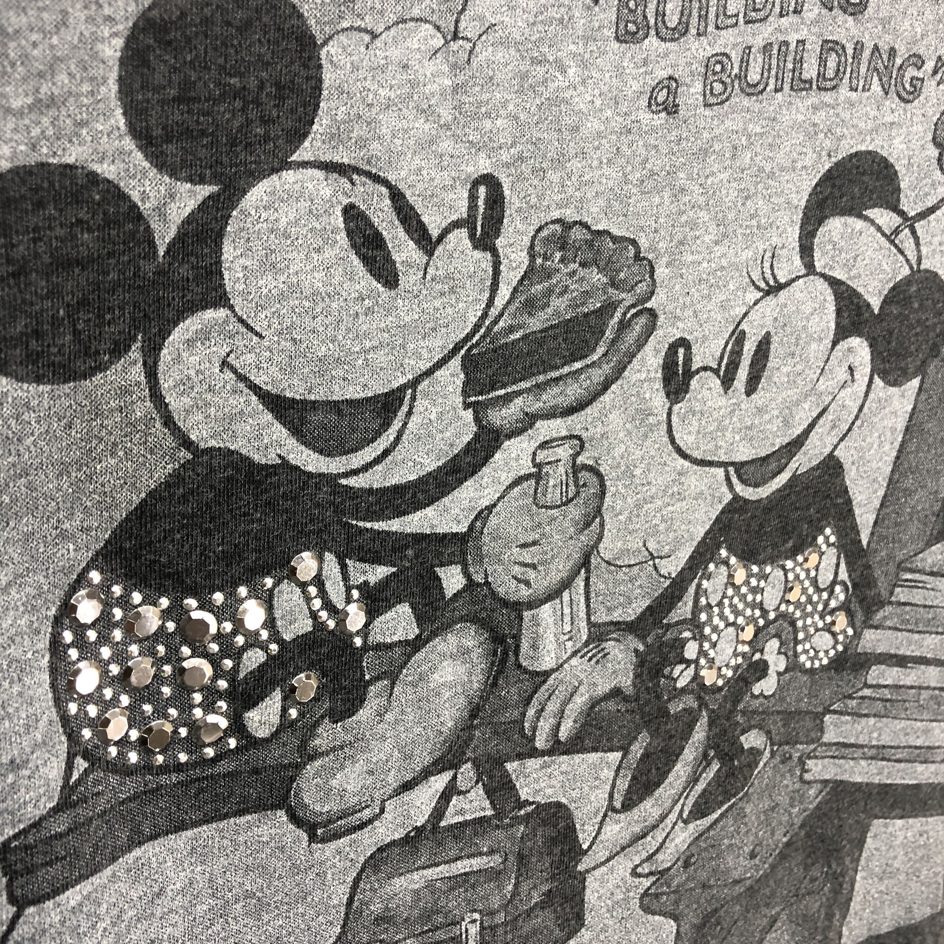 Mickey Mouse MICKEY MOUSE Crew Neck T Shirt #1189-42 Size S / US 4 / IT 40 - 3 Thumbnail