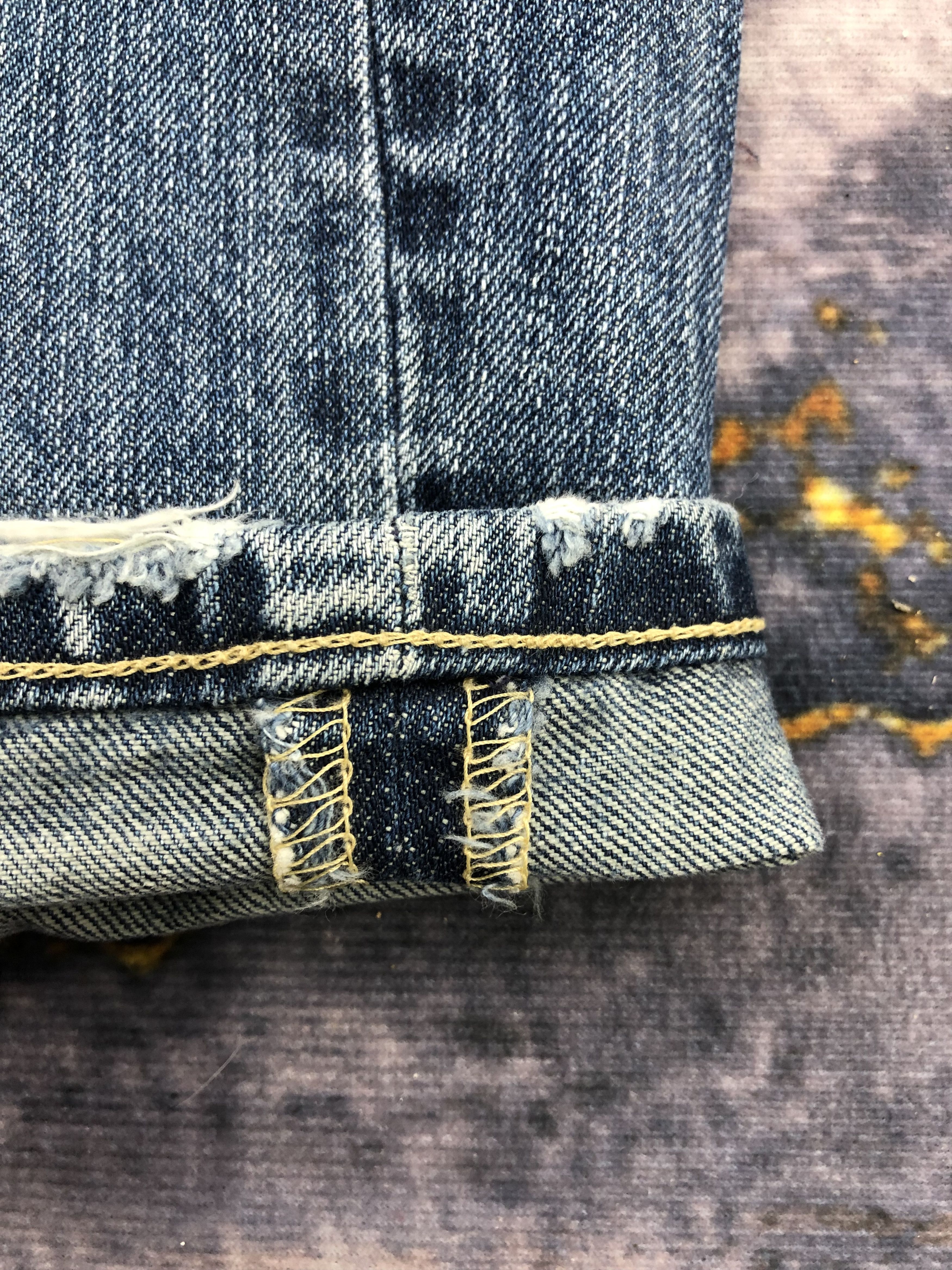 Levi's Vintage Levis Engineered Distressed Blue Jeans DPP0123 Size US 31 - 11 Thumbnail