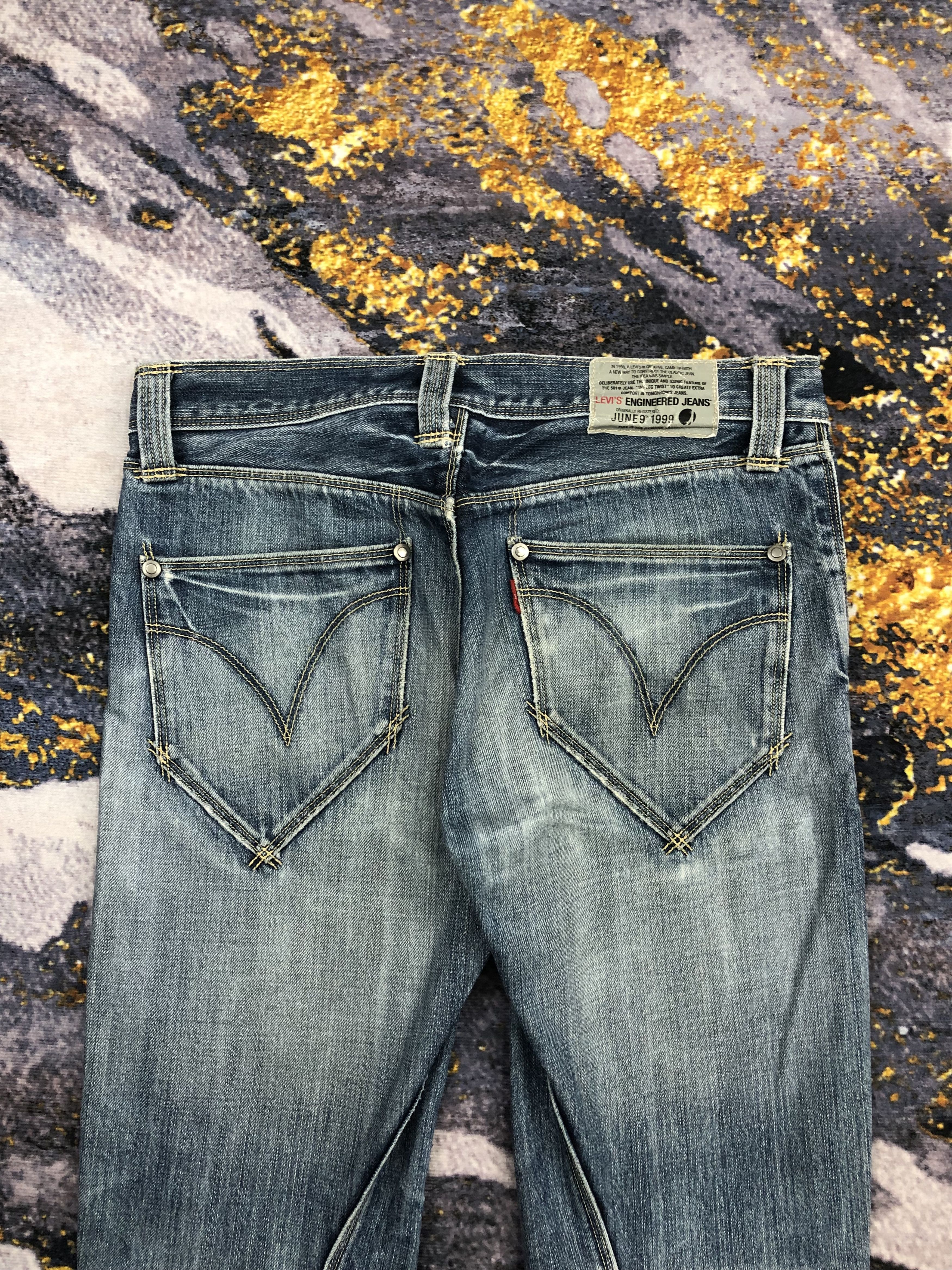 Levi's Vintage Levis Engineered Distressed Blue Jeans DPP0123 Size US 31 - 4 Thumbnail