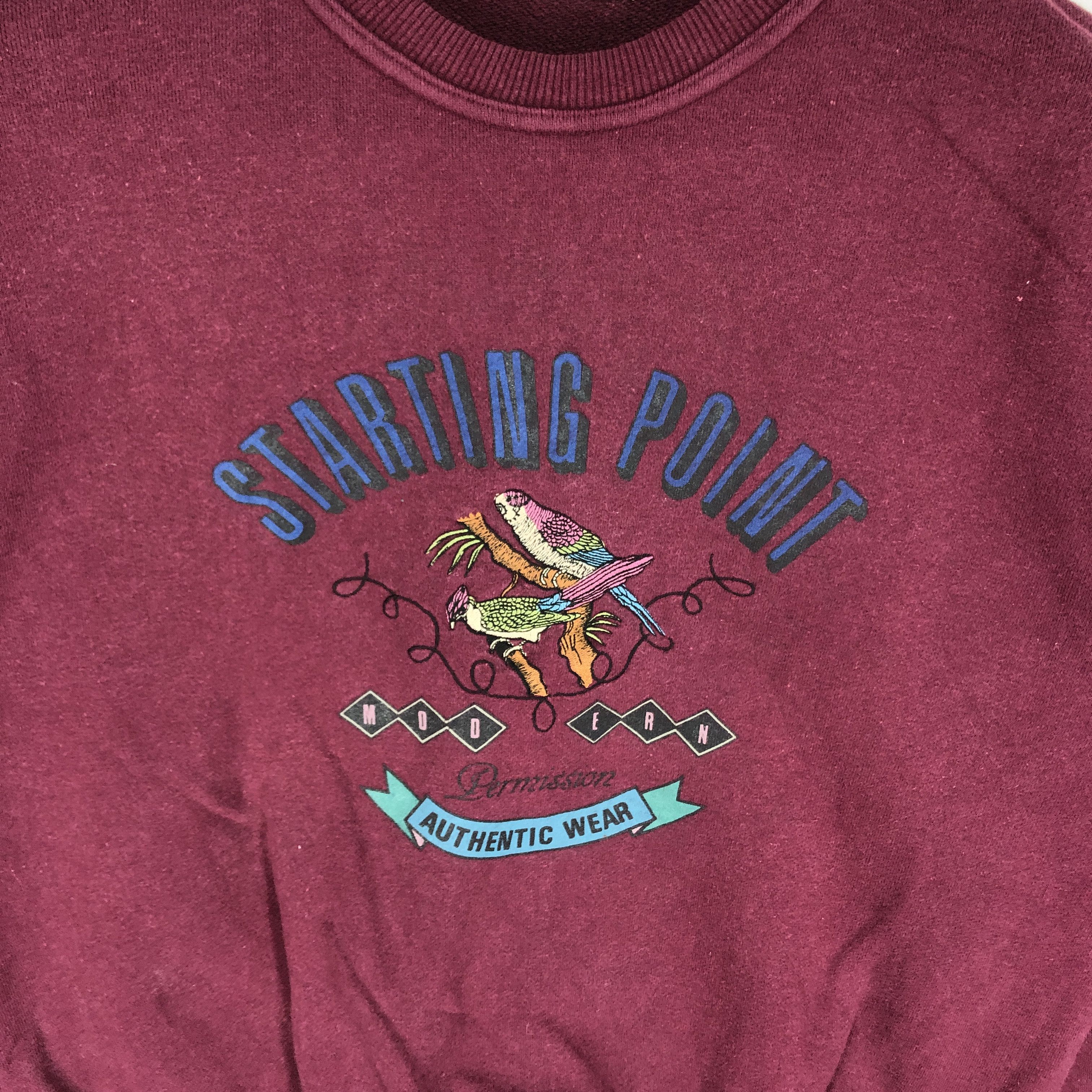 Japanese Brand Starting Point by PERMISSION Crew Neck Sweatshirt #2556-90 Size US S / EU 44-46 / 1 - 2 Thumbnail