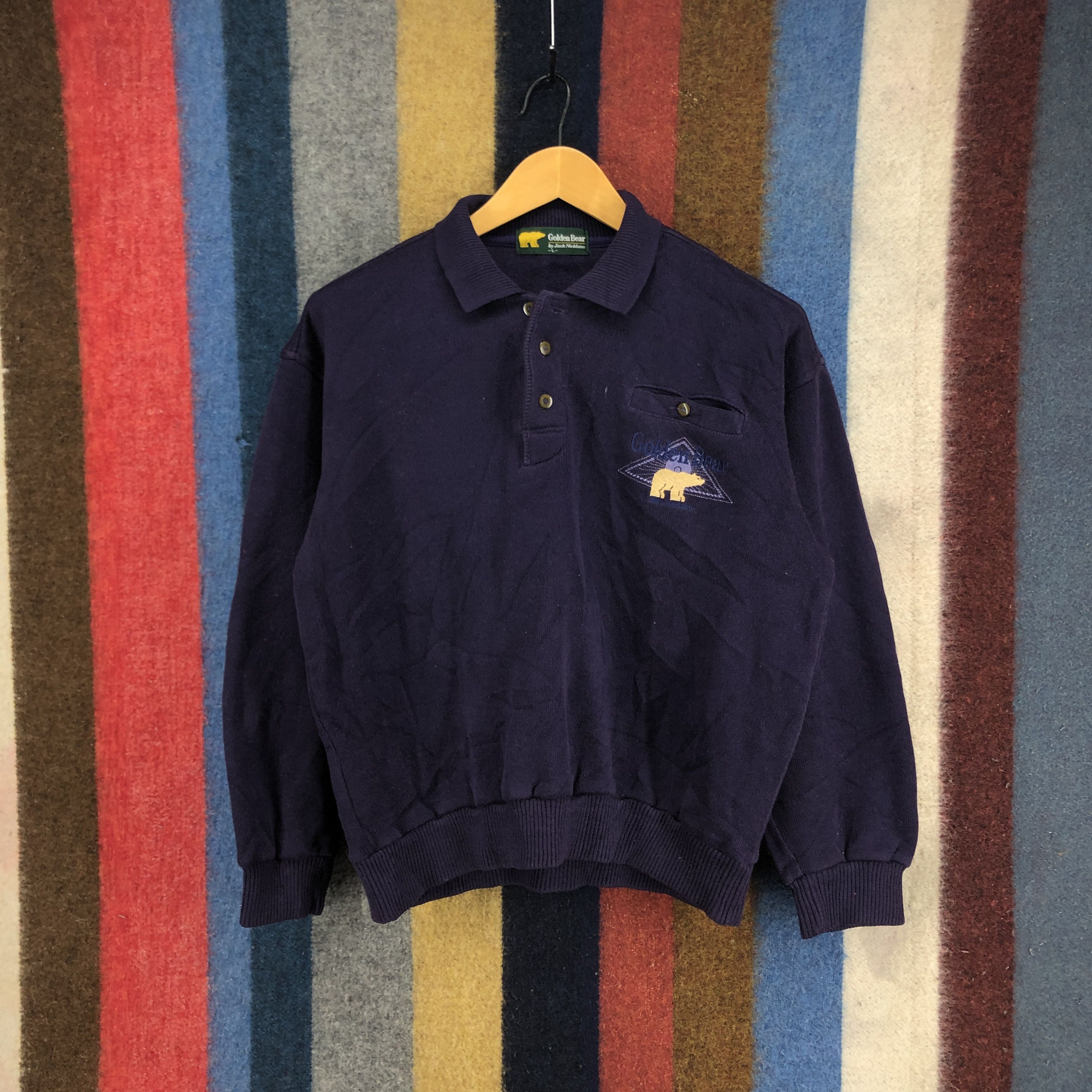 Golden Bear GOLDEN BEAR Button Ups Sweatshirt #0425/R Size US M / EU 48-50 / 2 - 1 Thumbnail