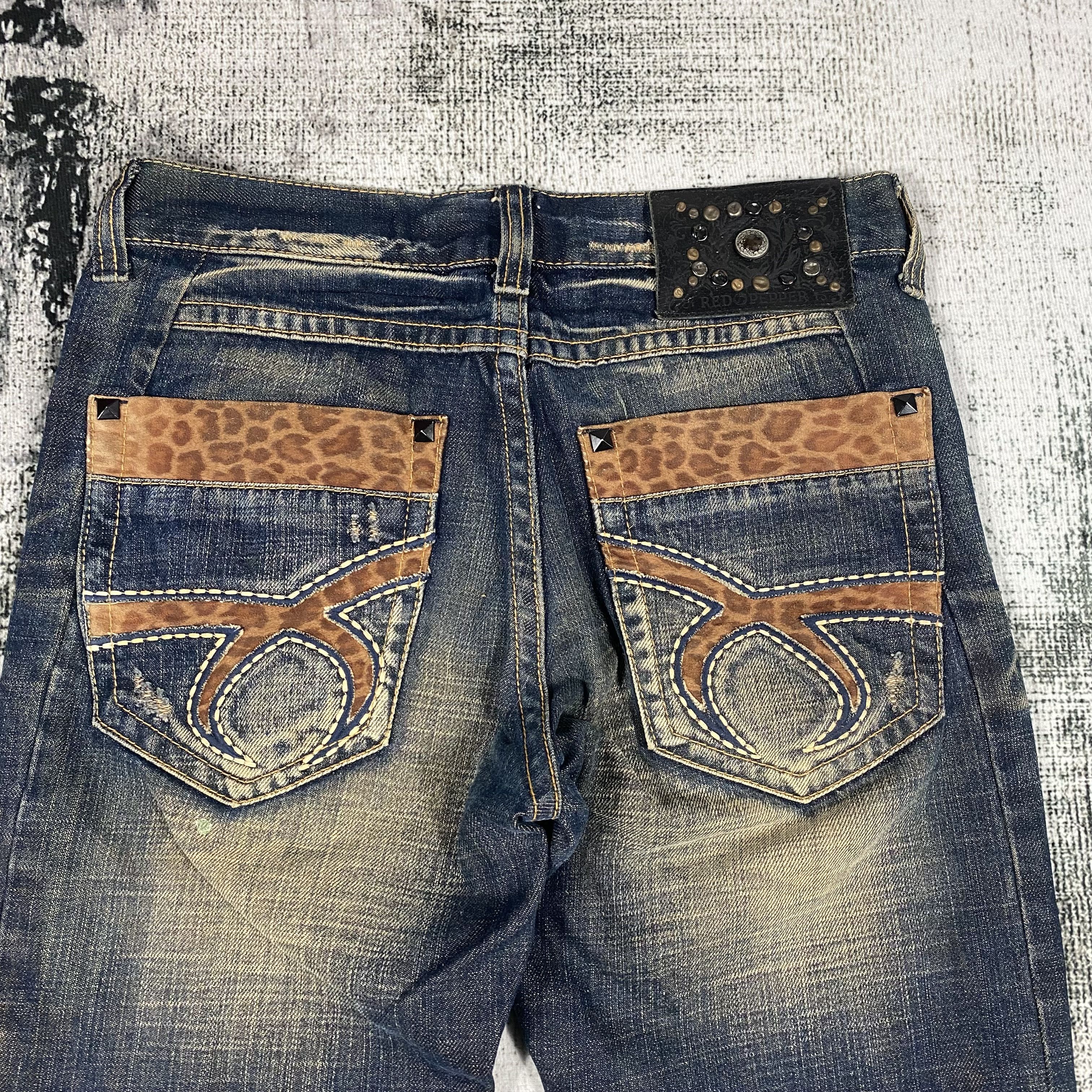 Other SICKS💥Red Pepper & Denim Rusty Whisker Distressed Size US 28 / EU 44 - 11 Thumbnail