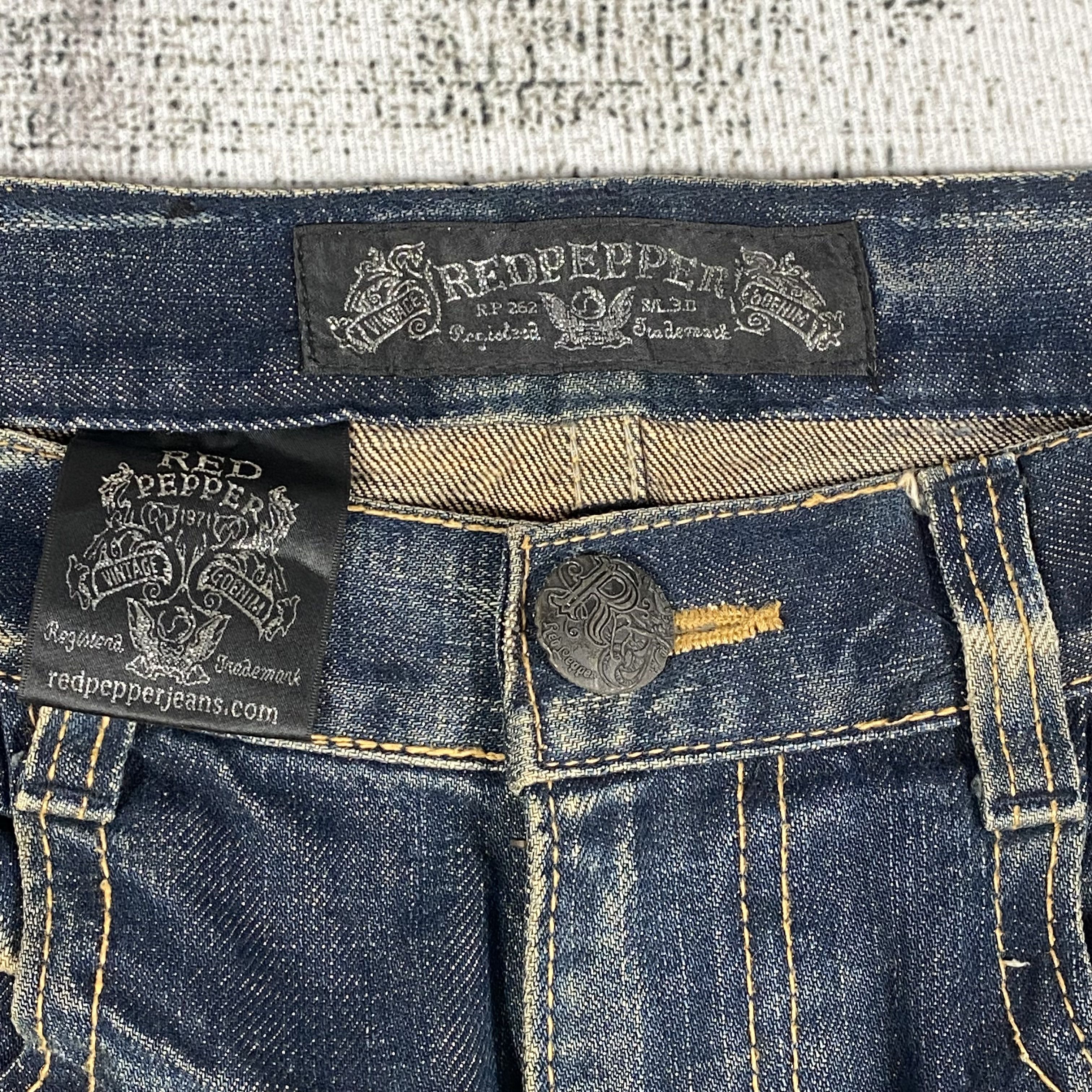 Other SICKS💥Red Pepper & Denim Rusty Whisker Distressed Size US 28 / EU 44 - 6 Thumbnail