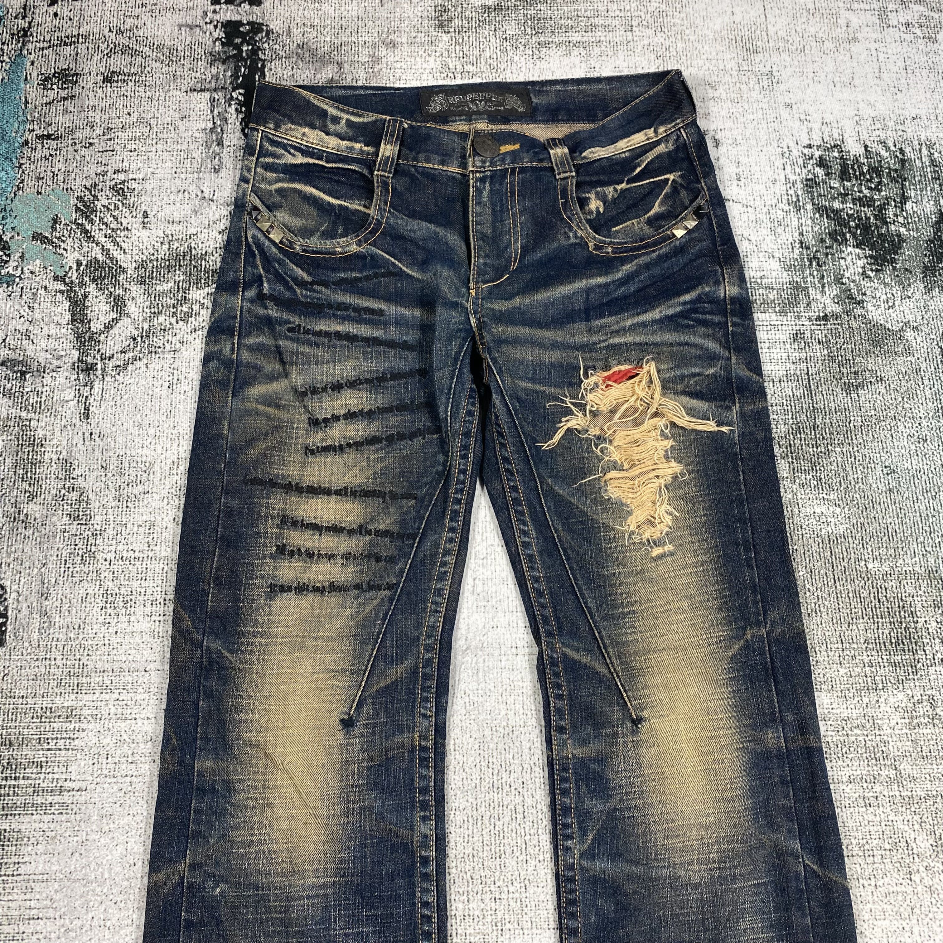 Other SICKS💥Red Pepper & Denim Rusty Whisker Distressed Size US 28 / EU 44 - 3 Thumbnail