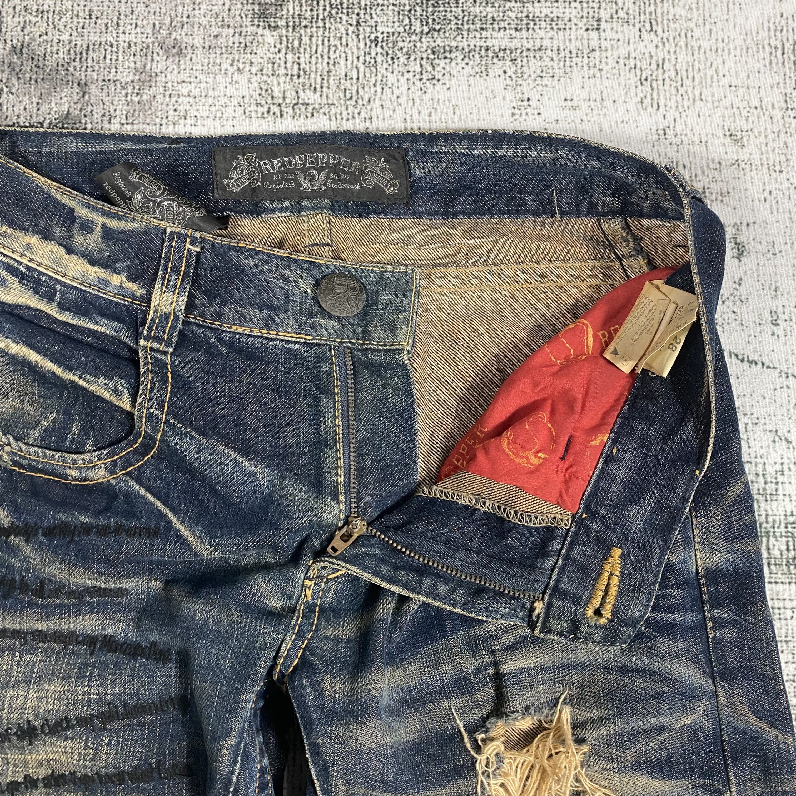 Other SICKS💥Red Pepper & Denim Rusty Whisker Distressed Size US 28 / EU 44 - 7 Thumbnail