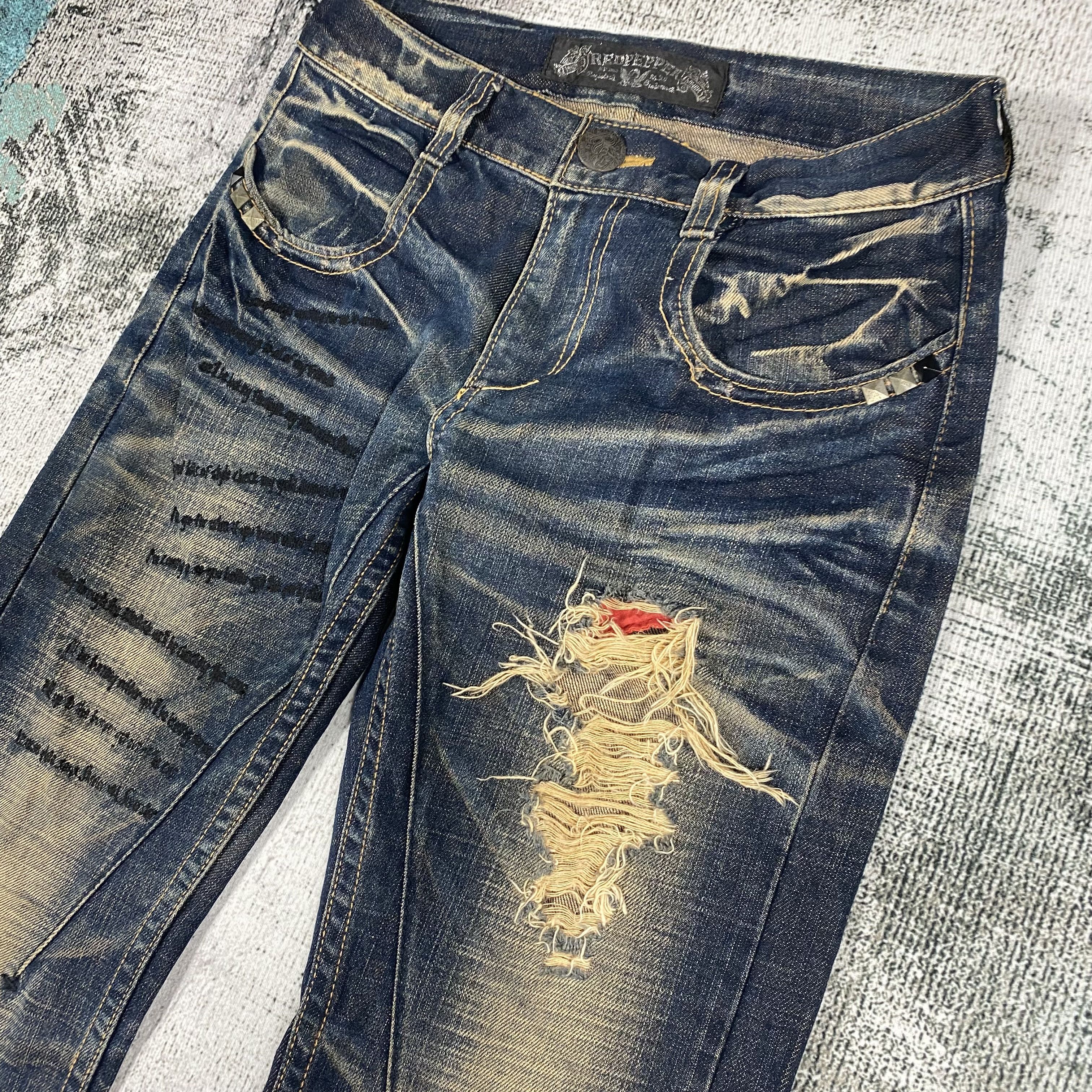 Other SICKS💥Red Pepper & Denim Rusty Whisker Distressed Size US 28 / EU 44 - 5 Thumbnail