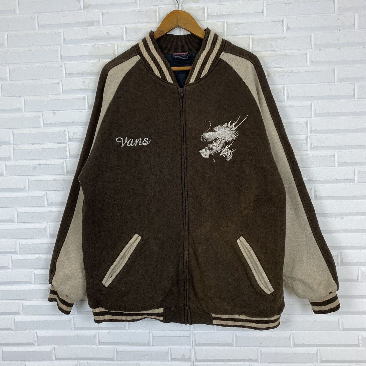 Vans Vans Sukajan Bomber Jacket Large Size Size US L / EU 52-54 / 3 - 2 Thumbnail