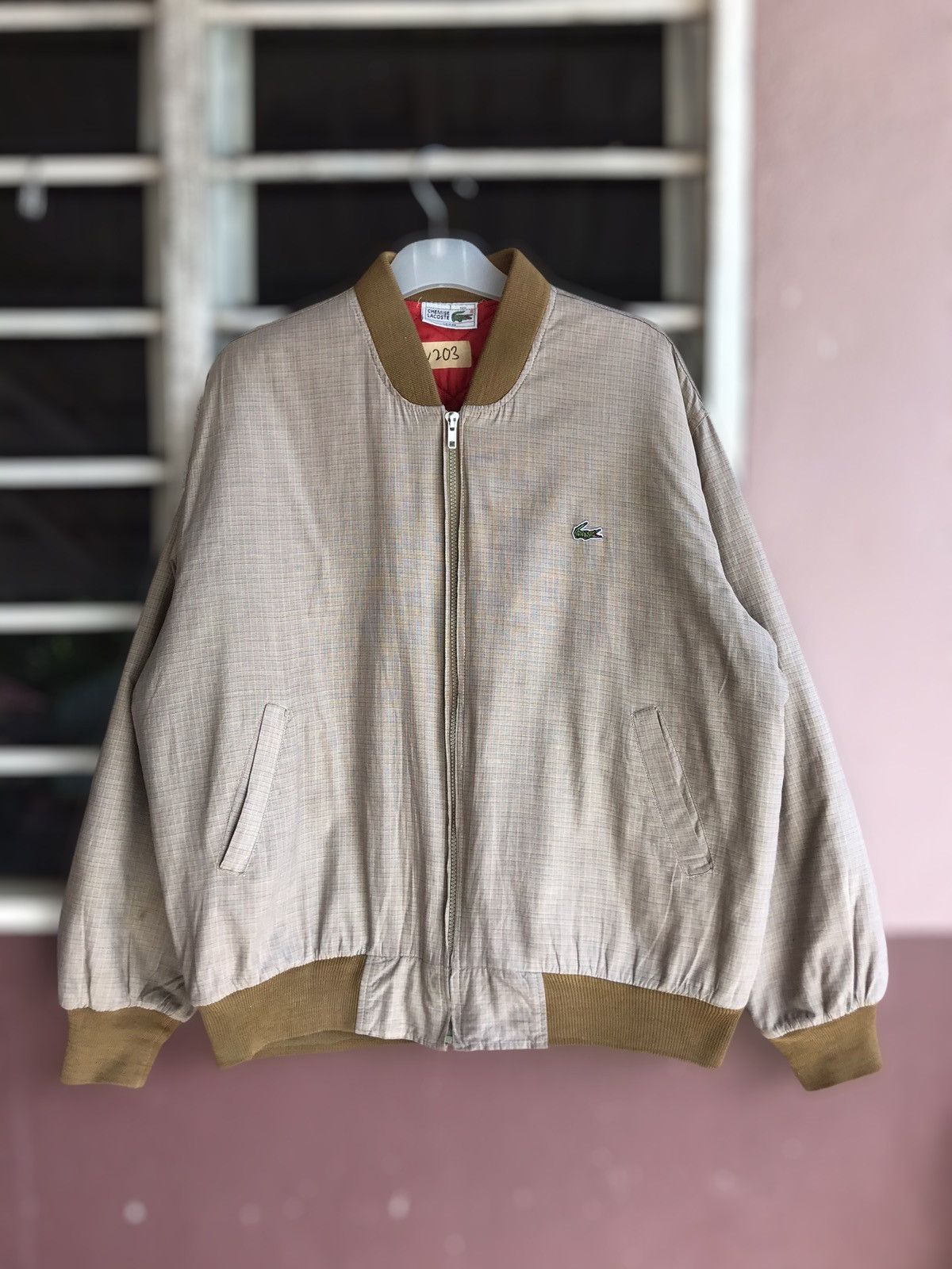 Lacoste Vintage Lacoste Bomber Jacket Size US L / EU 52-54 / 3 - 1 Thumbnail