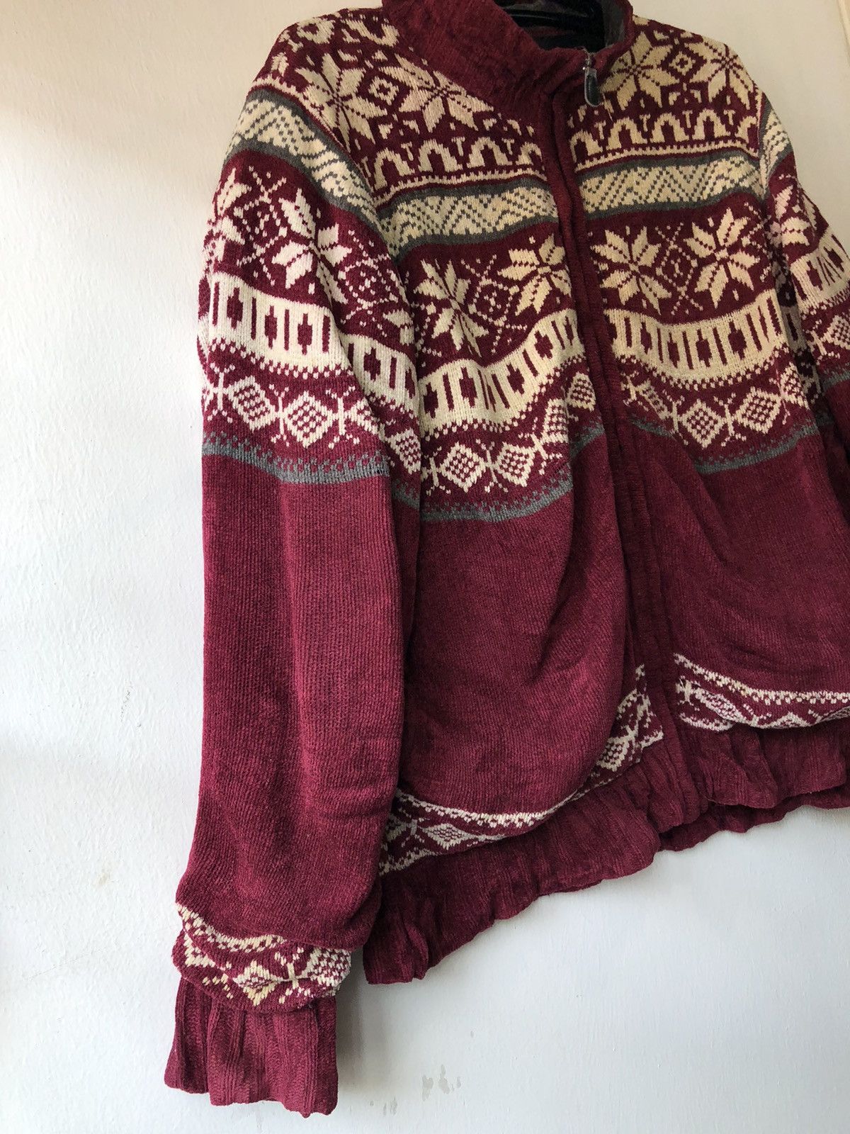 Aran Isles Knitwear × Native Vintage Tx/Thruxton Navajo Aztec Full Print Knitwear Jacket Size US M / EU 48-50 / 2 - 2 Thumbnail