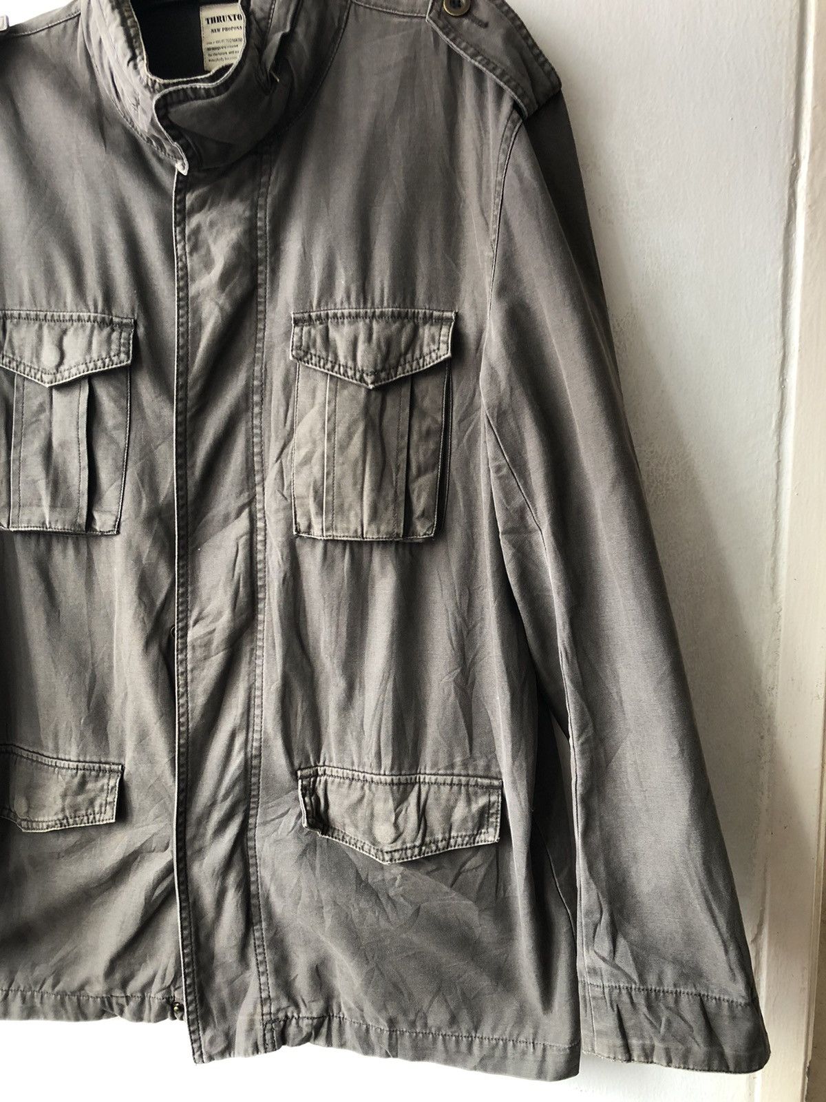 Japanese Brand × Vintage Thruxton Military Style Jacket With Hidden Hoodie Size US L / EU 52-54 / 3 - 3 Thumbnail