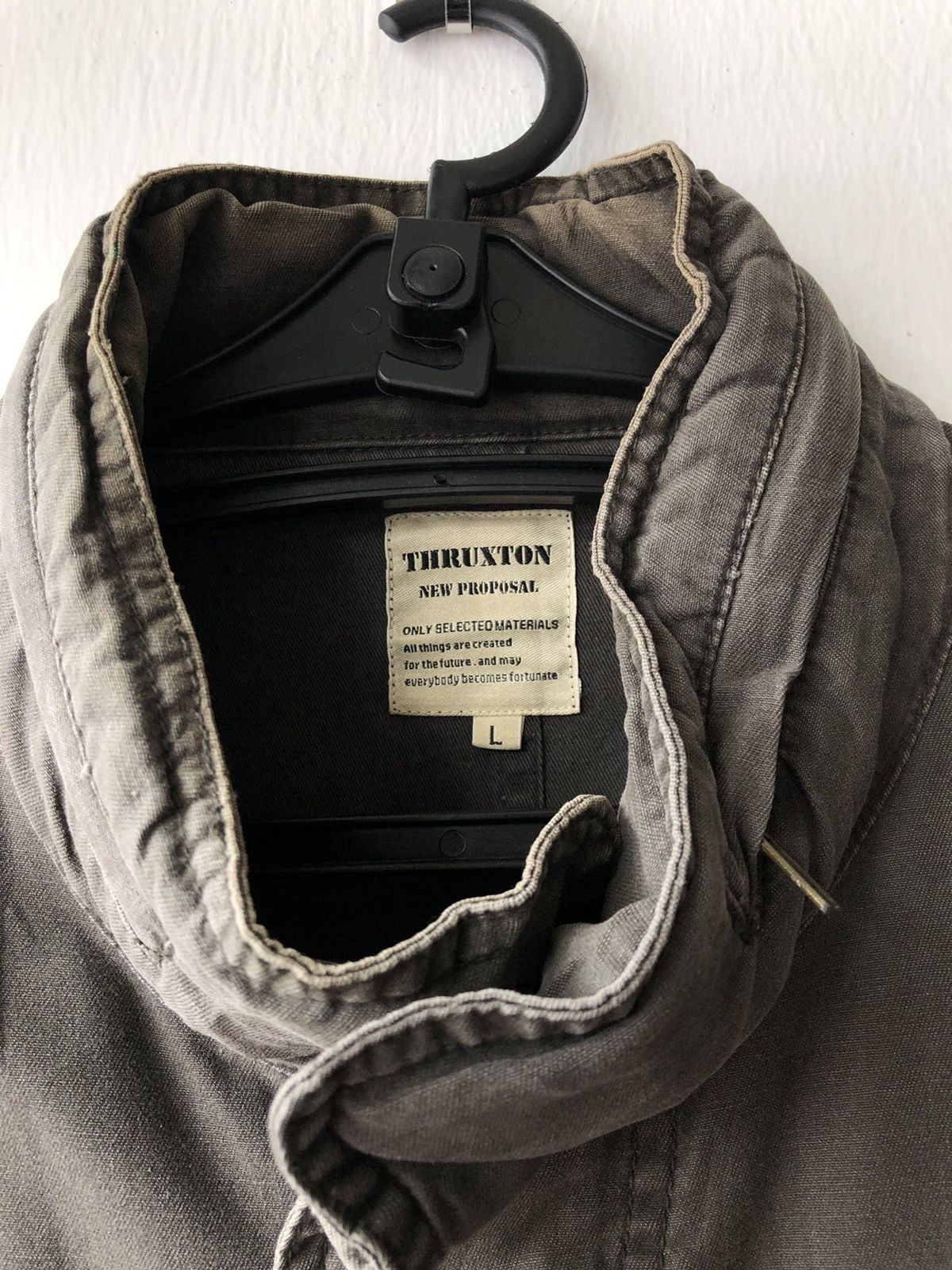 Japanese Brand × Vintage Thruxton Military Style Jacket With Hidden Hoodie Size US L / EU 52-54 / 3 - 4 Thumbnail
