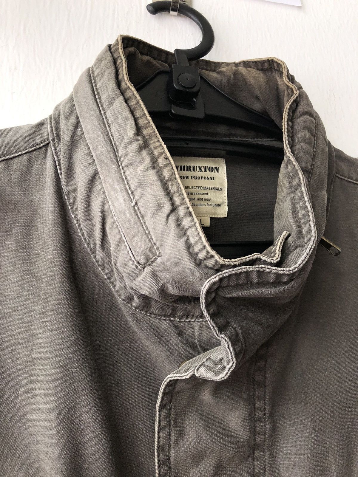 Japanese Brand × Vintage Thruxton Military Style Jacket With Hidden Hoodie Size US L / EU 52-54 / 3 - 9 Thumbnail
