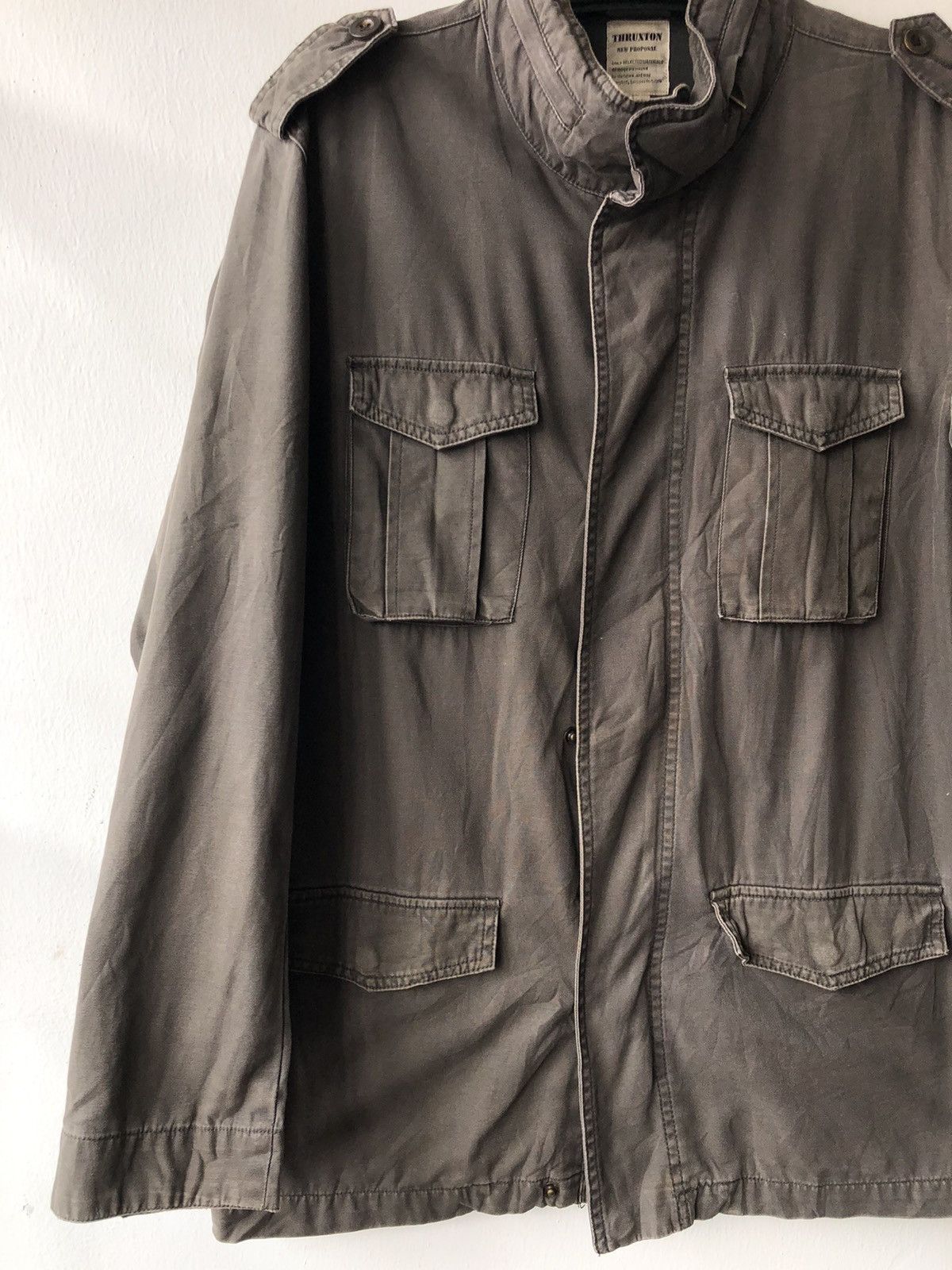 Japanese Brand × Vintage Thruxton Military Style Jacket With Hidden Hoodie Size US L / EU 52-54 / 3 - 2 Thumbnail