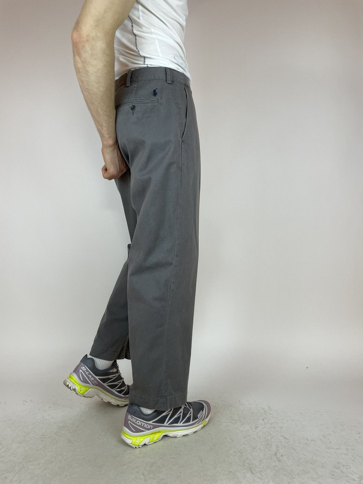 Vintage POLO RALPH LAUREN VINTAGE GREY CHINO PANTS Mens size 36 Size US 36 / EU 52 - 12 Thumbnail