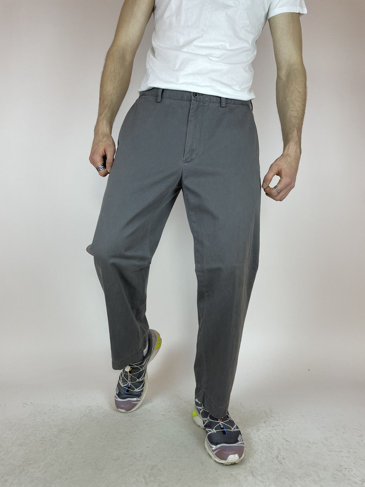 Vintage POLO RALPH LAUREN VINTAGE GREY CHINO PANTS Mens size 36 Size US 36 / EU 52 - 5 Thumbnail