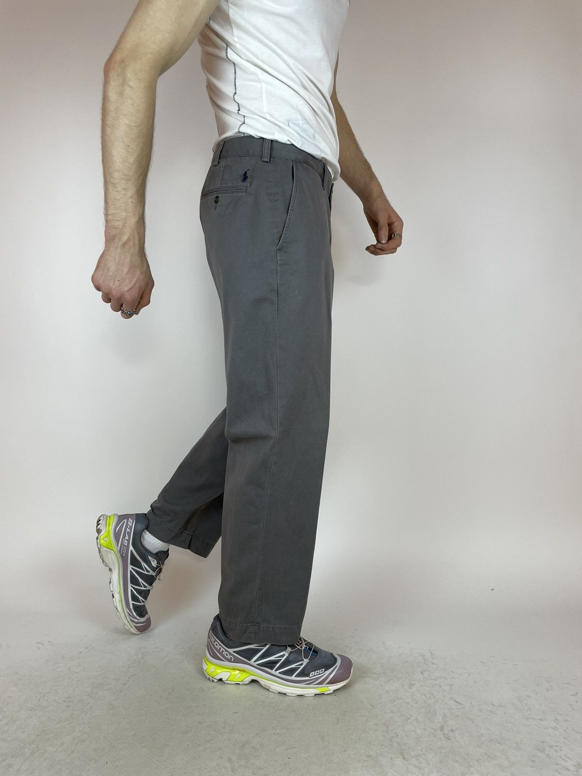 Vintage POLO RALPH LAUREN VINTAGE GREY CHINO PANTS Mens size 36 Size US 36 / EU 52 - 8 Thumbnail