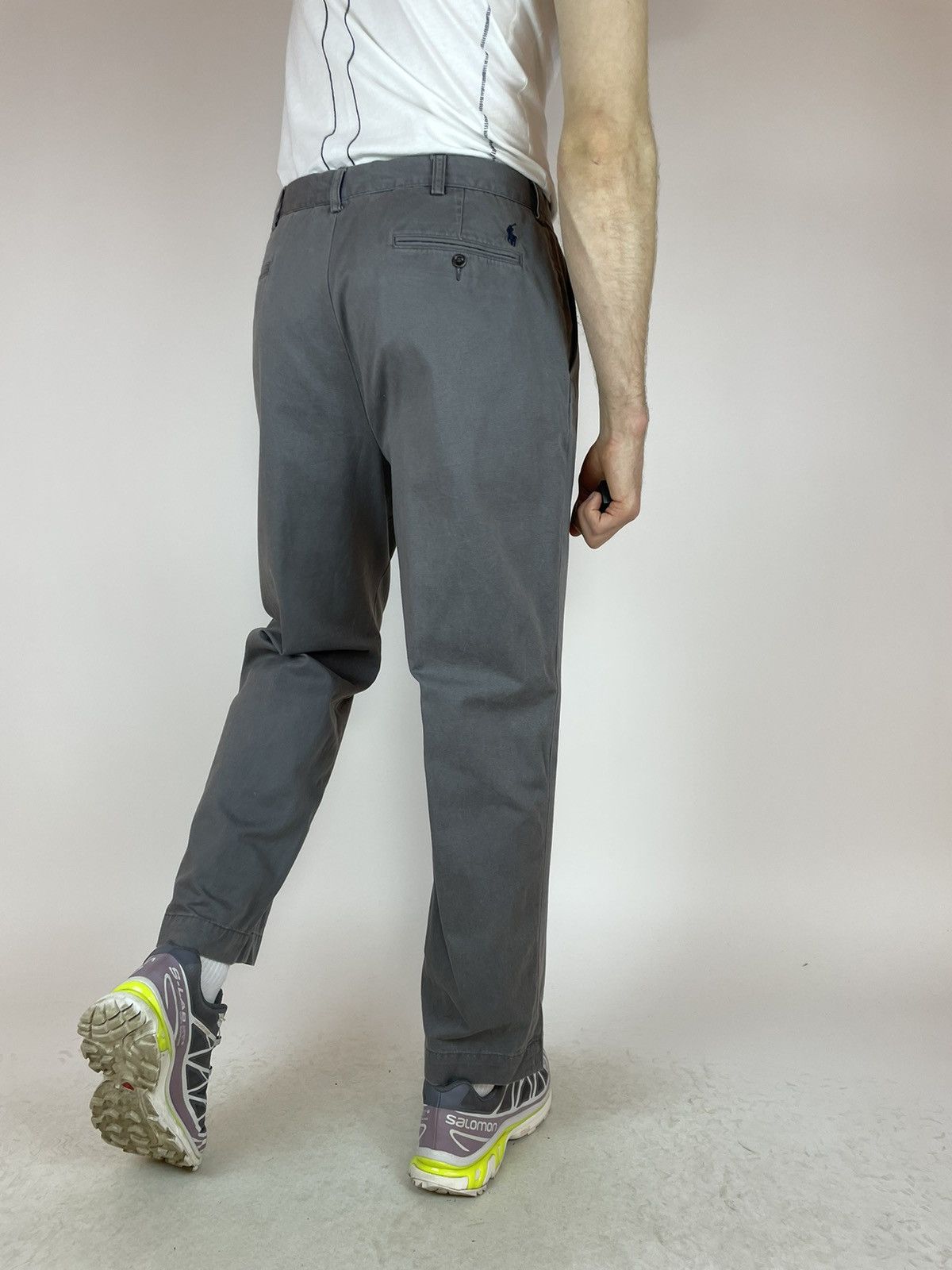 Vintage POLO RALPH LAUREN VINTAGE GREY CHINO PANTS Mens size 36 Size US 36 / EU 52 - 11 Thumbnail
