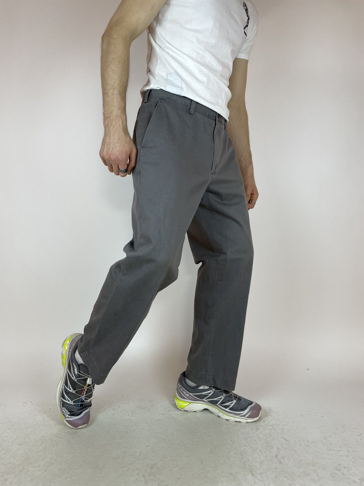 Vintage POLO RALPH LAUREN VINTAGE GREY CHINO PANTS Mens size 36 Size US 36 / EU 52 - 7 Thumbnail